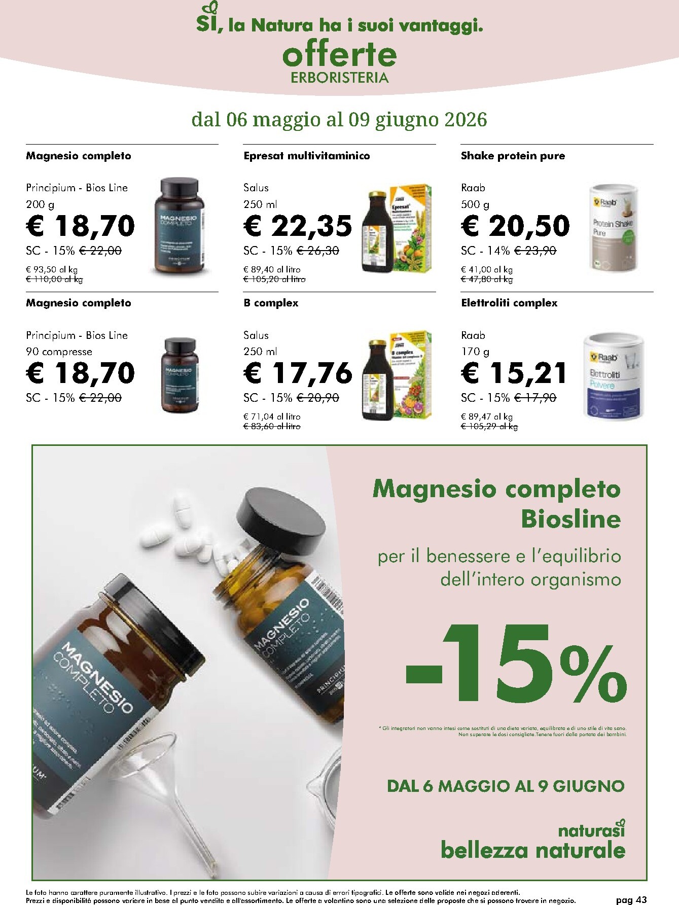 naturasi - Volantino attuale di NaturaSì valido dal mercoledì 06/05/2026 al martedì 09/06/2026 - page: 43