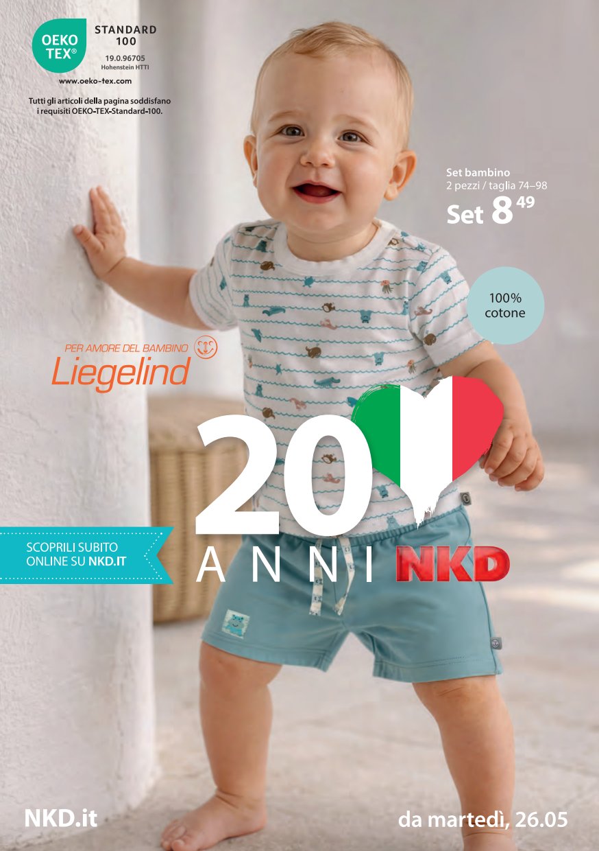 nkd - Volantino NKD per la prossima settimana dal martedì 26/05/2026 al lunedì 08/06/2026