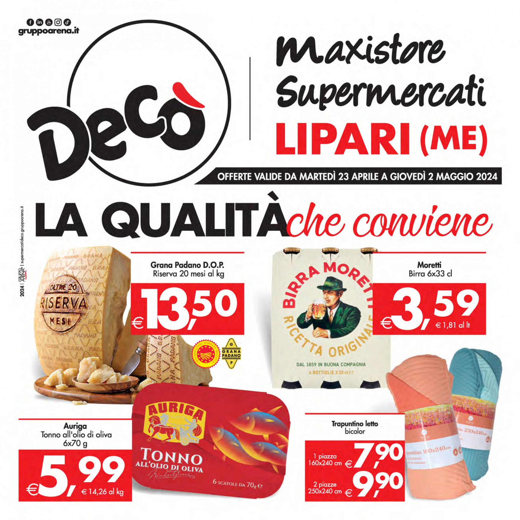 deco - Nuovo volantino Decò - Supermercati/Maxistore/Local Lipari 23.04. - 02.05.