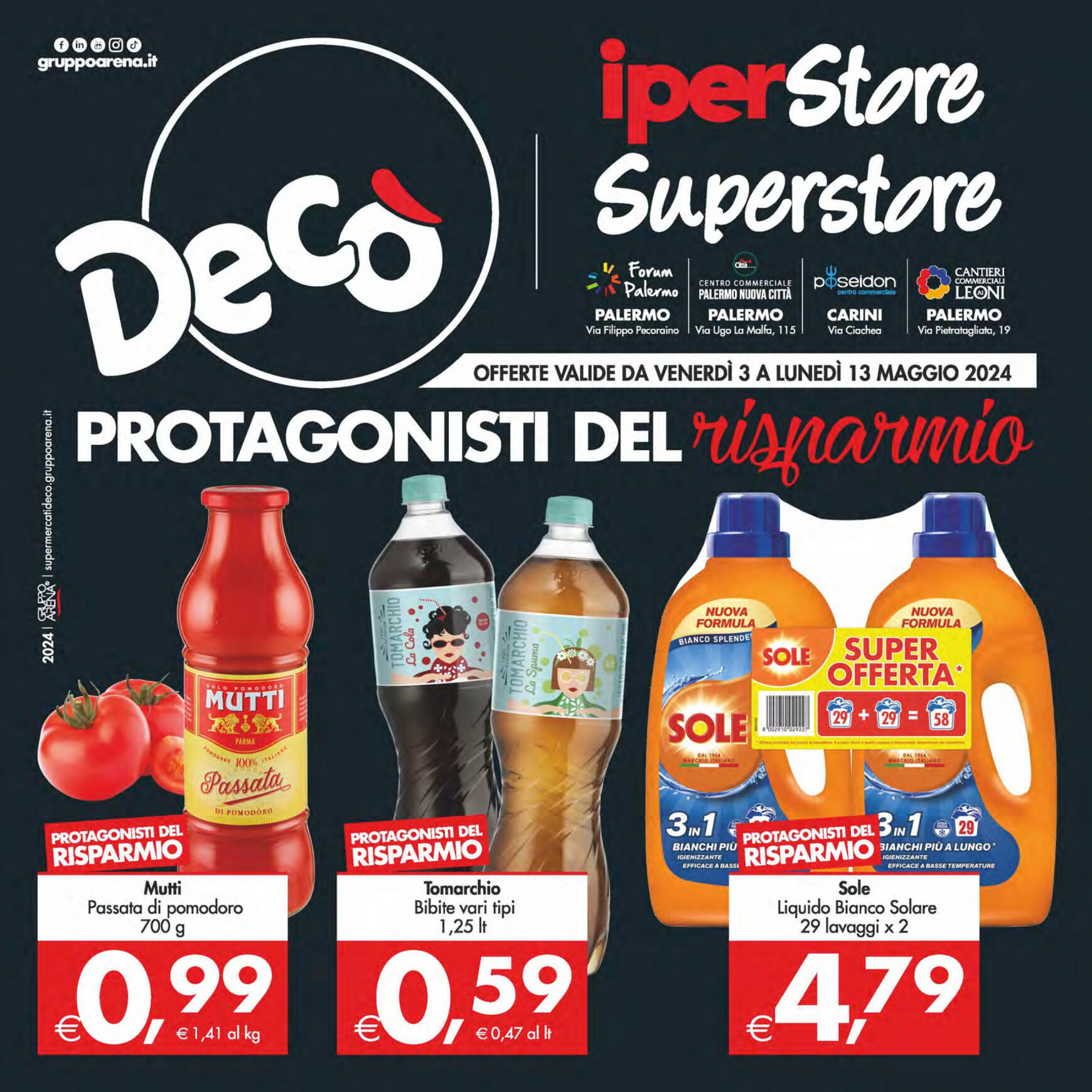 deco - Nuovo volantino Decò - Iperstore/Superstore Deco' Palermo 03.05. - 13.05.