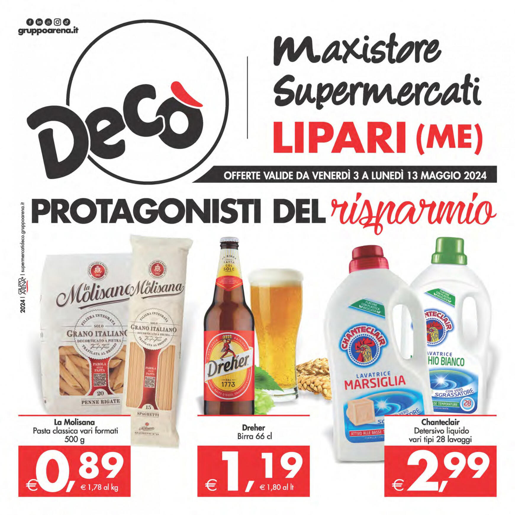 deco - Nuovo volantino Decò - Maxistore/Supermercati/Local Lipari 03.05. - 13.05.