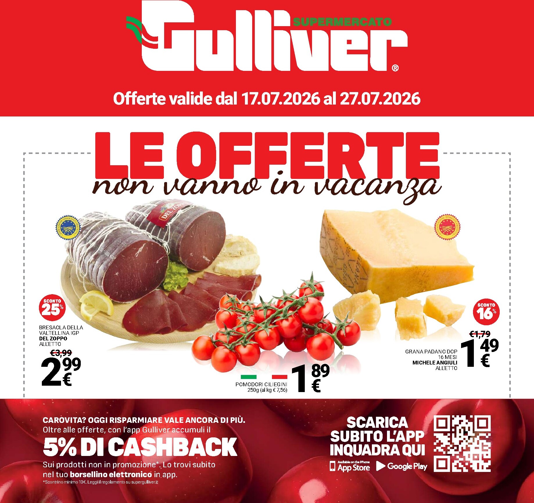 gulliver - Volantino attuale di Gulliver valido dal venerdì 17/07/2026 al lunedì 27/07/2026 - page: 1