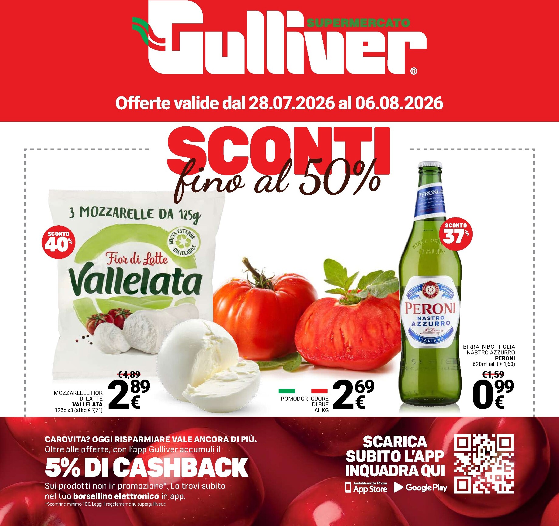 gulliver - Volantino attuale di Gulliver valido dal martedì 28/07/2026 al giovedì 06/08/2026 - page: 1