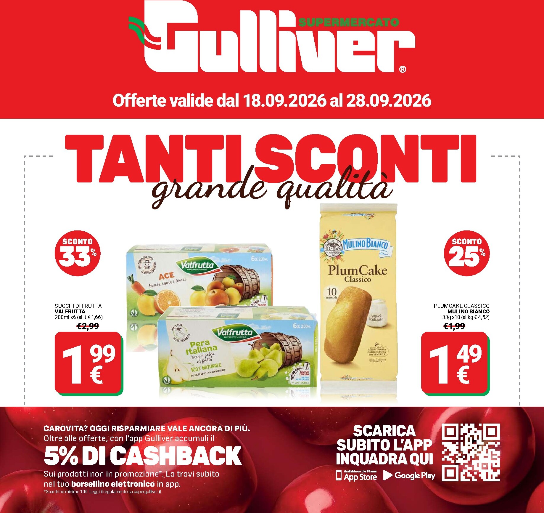 gulliver - Volantino attuale di Gulliver valido dal venerdì 18/09/2026 al lunedì 28/09/2026