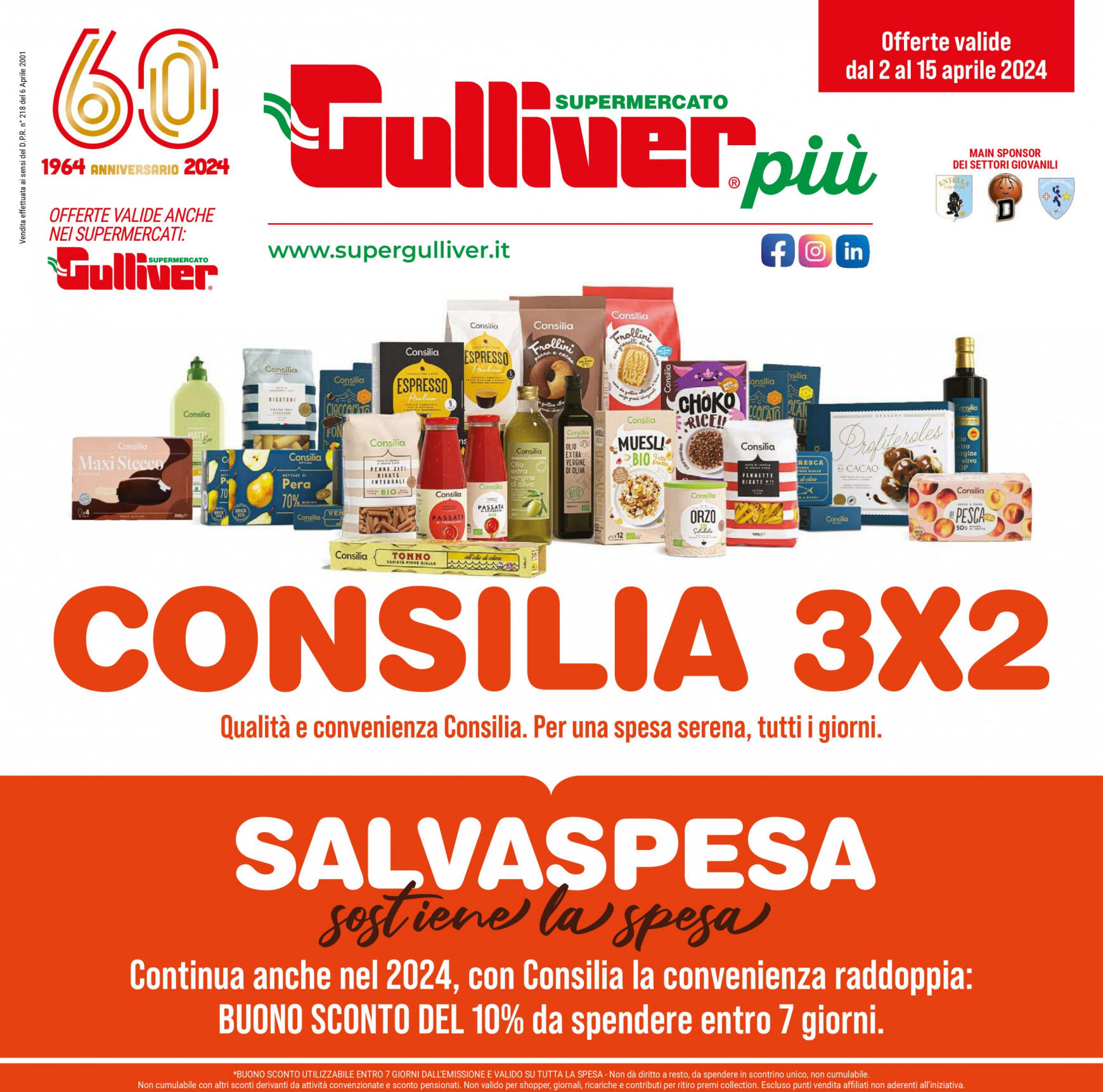 gulliver - Nuovo volantino Gulliver - Consilia 3x2 02.04. - 15.04.