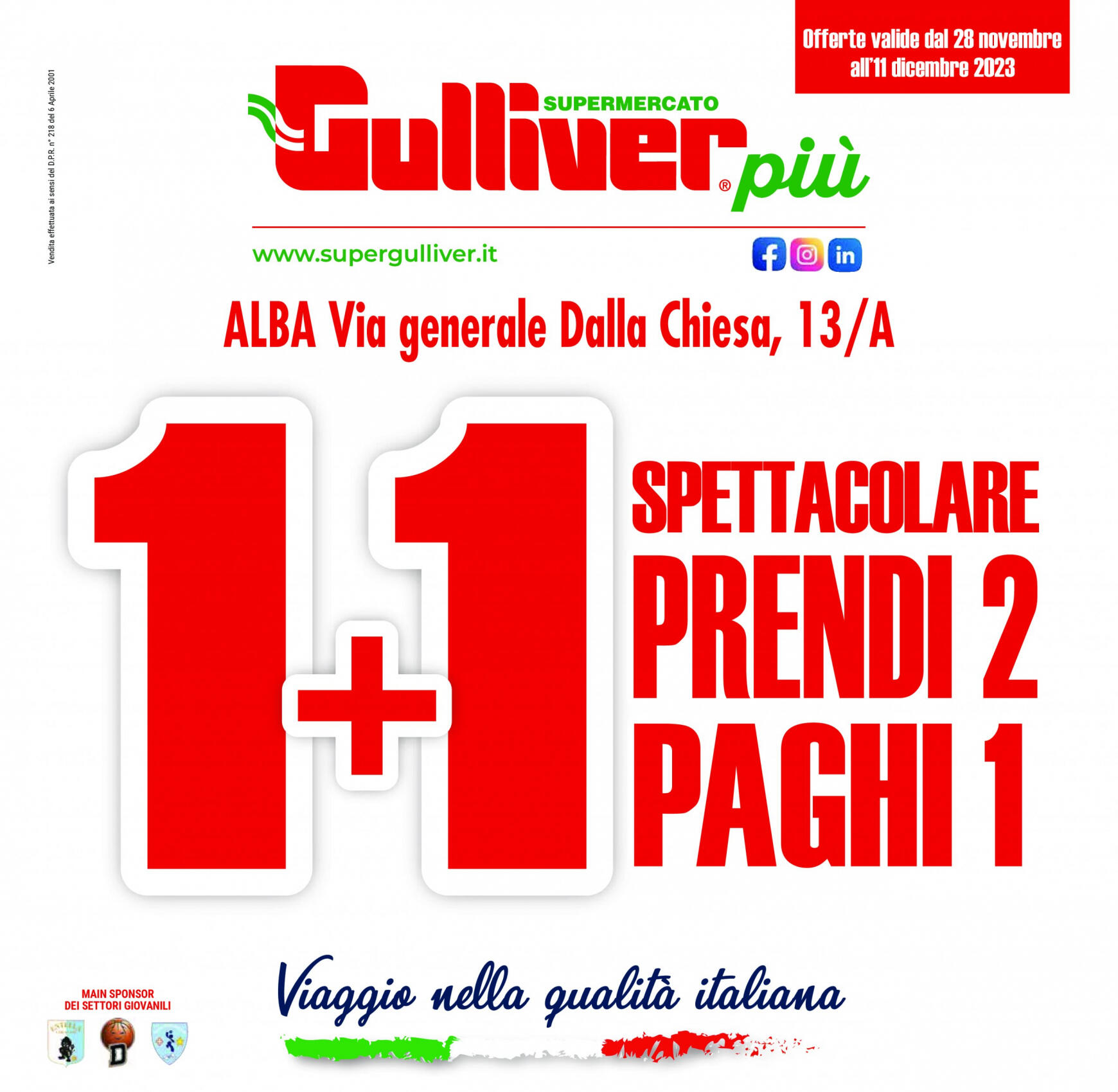gulliver - Gulliver - Promozioni Punto Vendita Alba valido da 28.11.2023