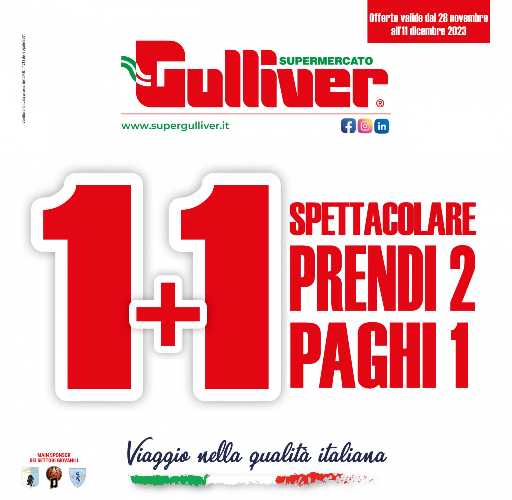 gulliver - Gulliver - Promozioni Punto Vendita Dogliani valido da 28.11.2023