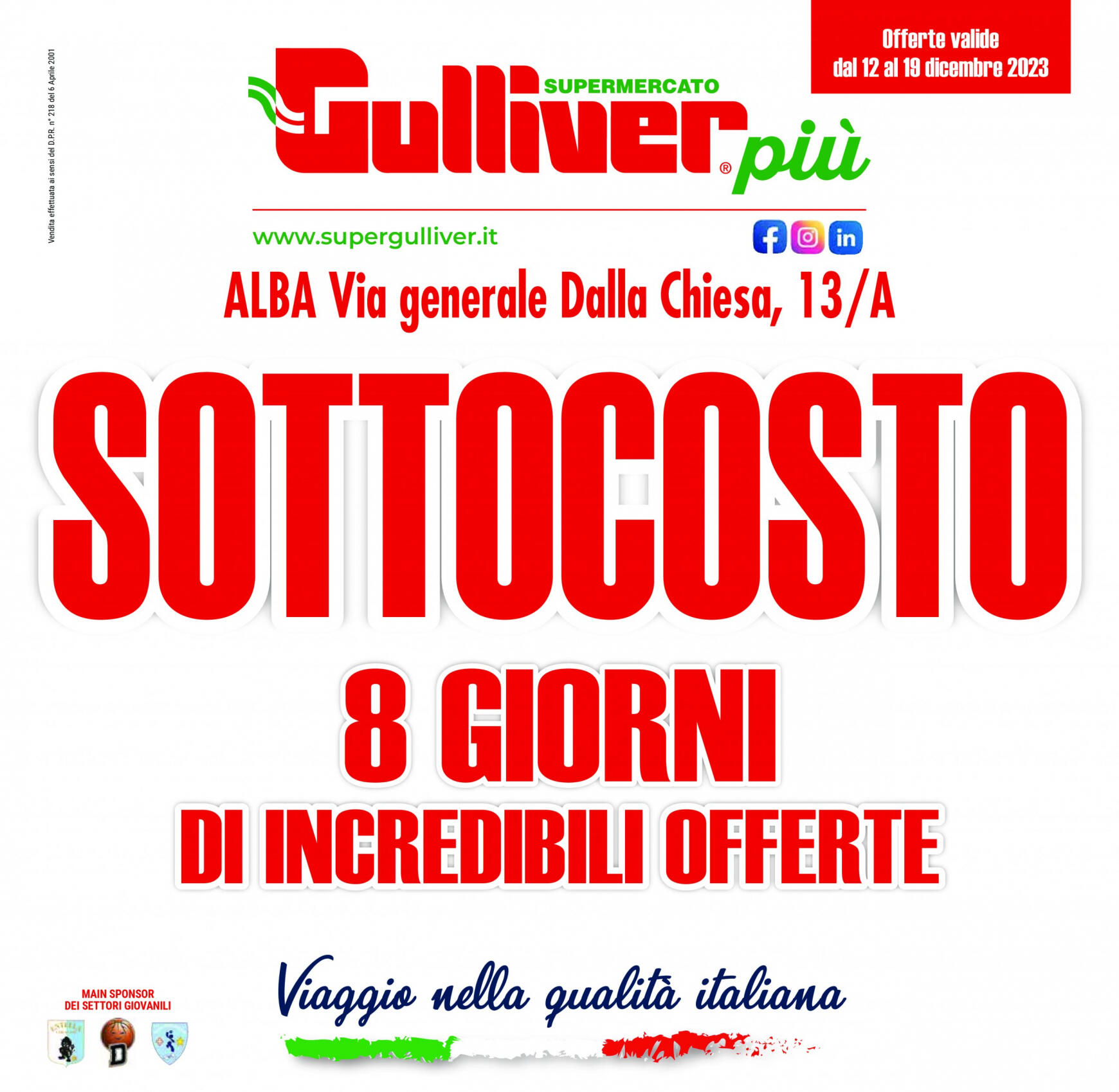 gulliver - Gulliver - Promozioni Punto Vendita Alba valido da 12.12.2023 - page: 1