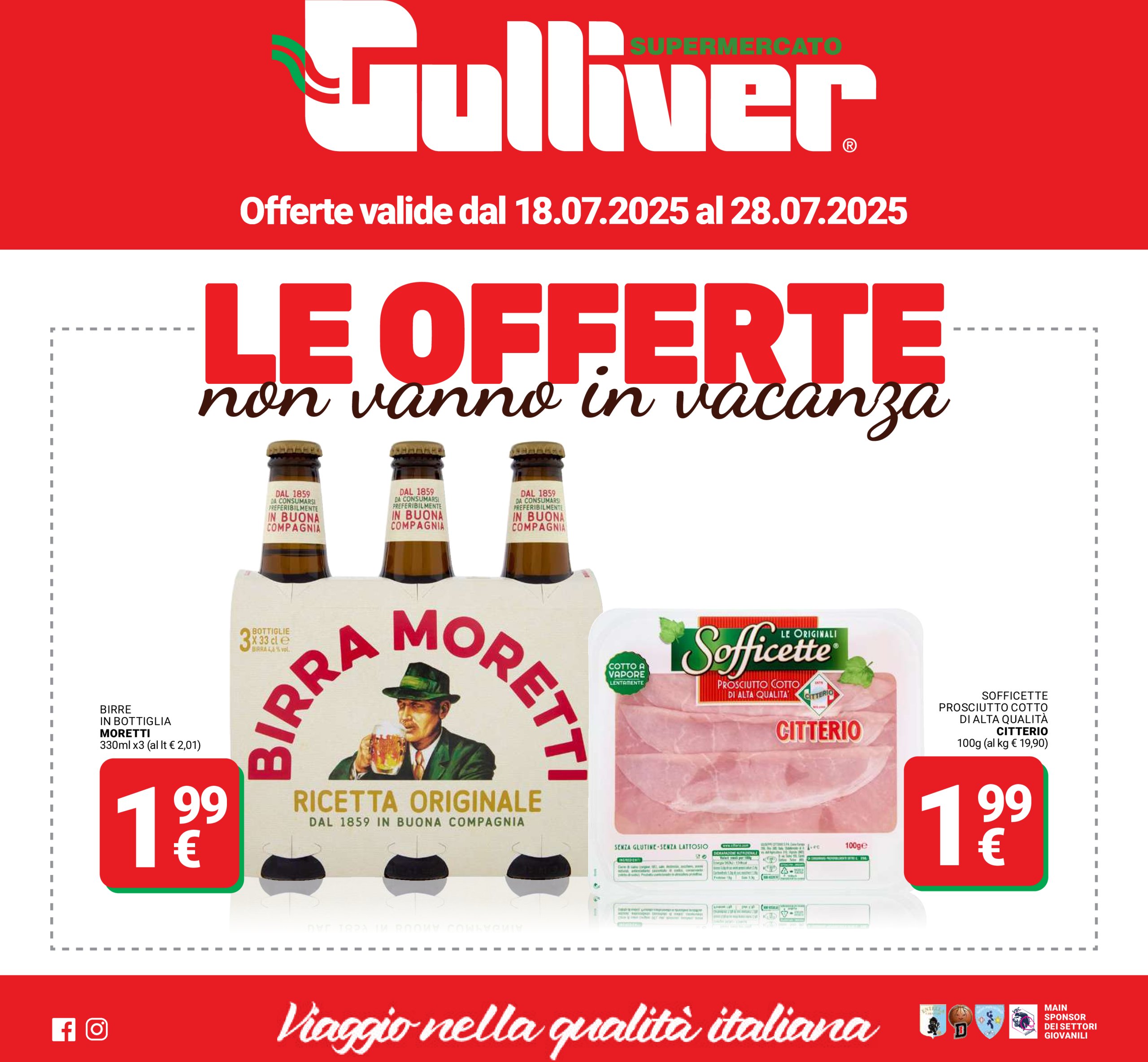 gulliver - Volantino Gulliver valido dal 18/07 al 28/07