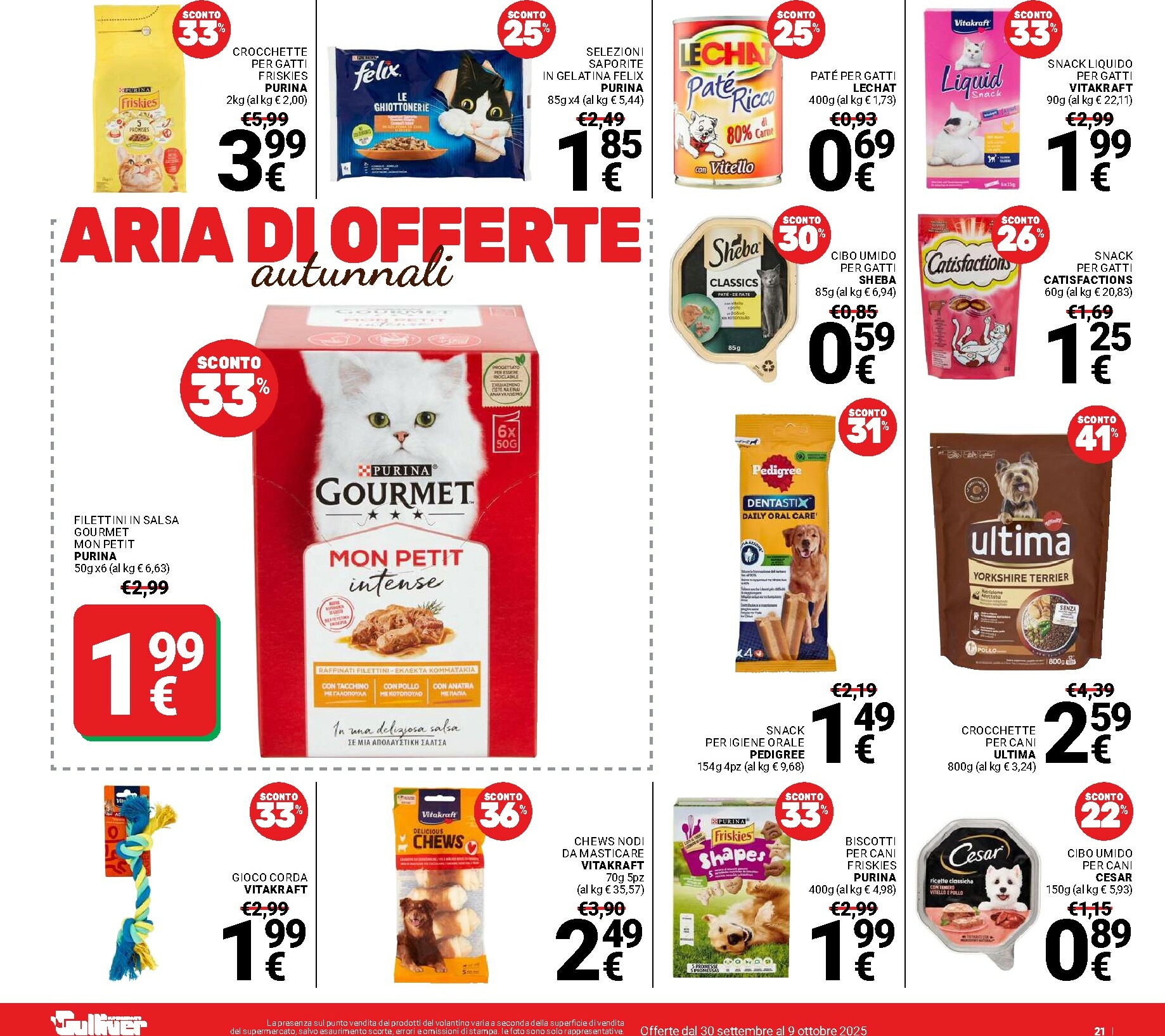 gulliver - Volantino Gulliver - Aria di Offerte valido dal 30/09 al 09/10 - page: 21
