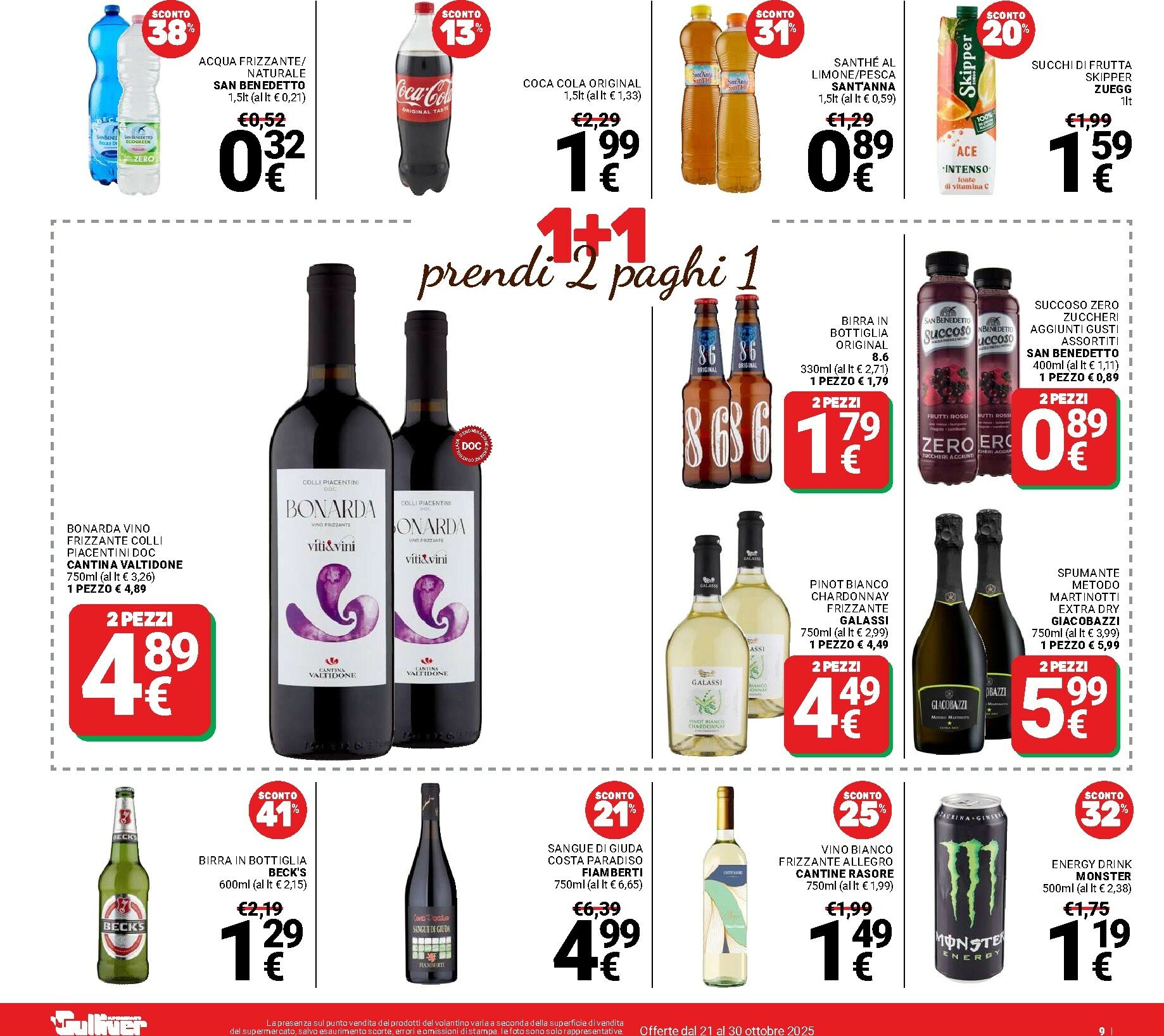 gulliver - Volantino Gulliver - 1+1 valido dal 21/10 al 30/10 - page: 9