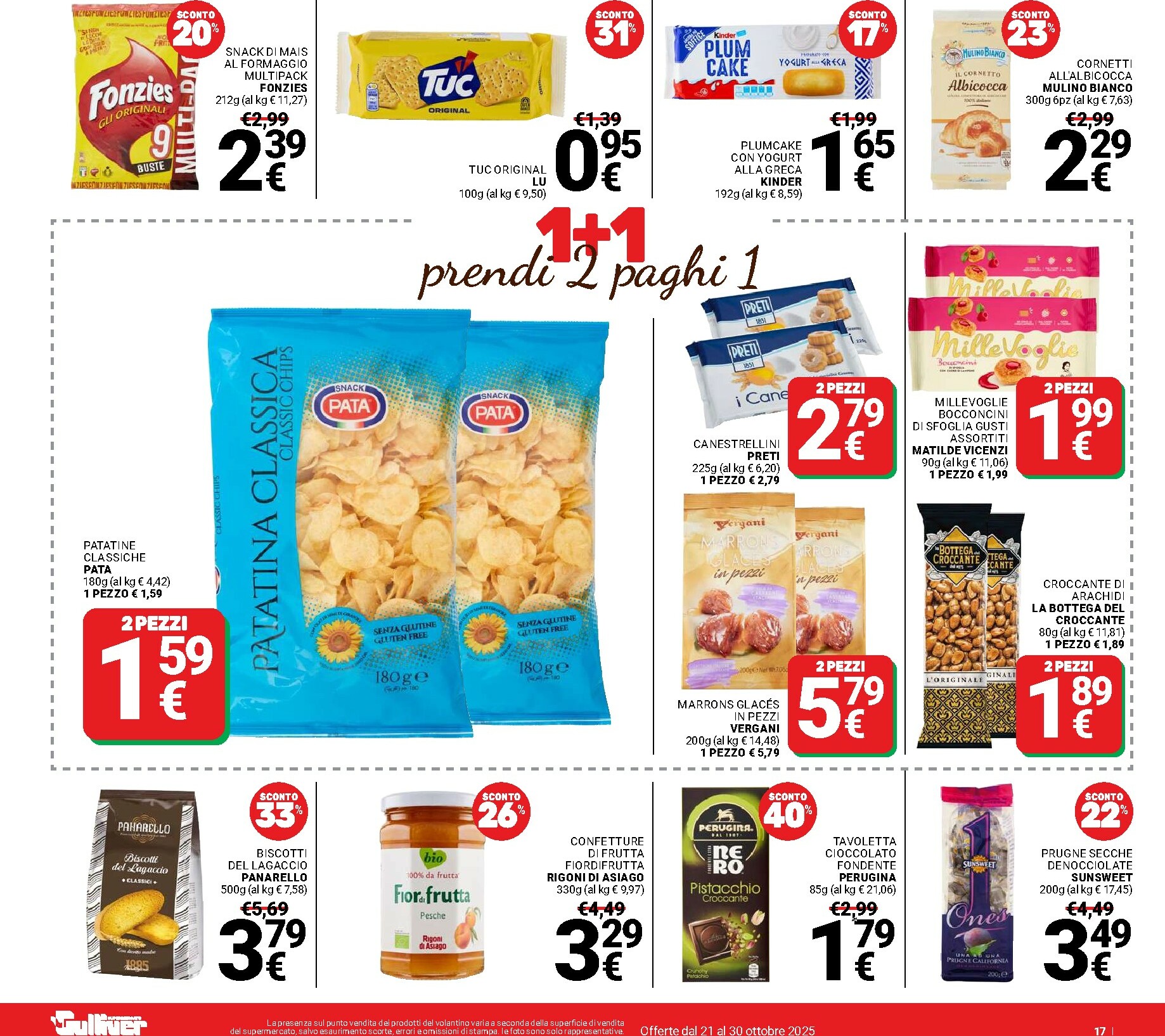 gulliver - Volantino Gulliver - 1+1 valido dal 21/10 al 30/10 - page: 17