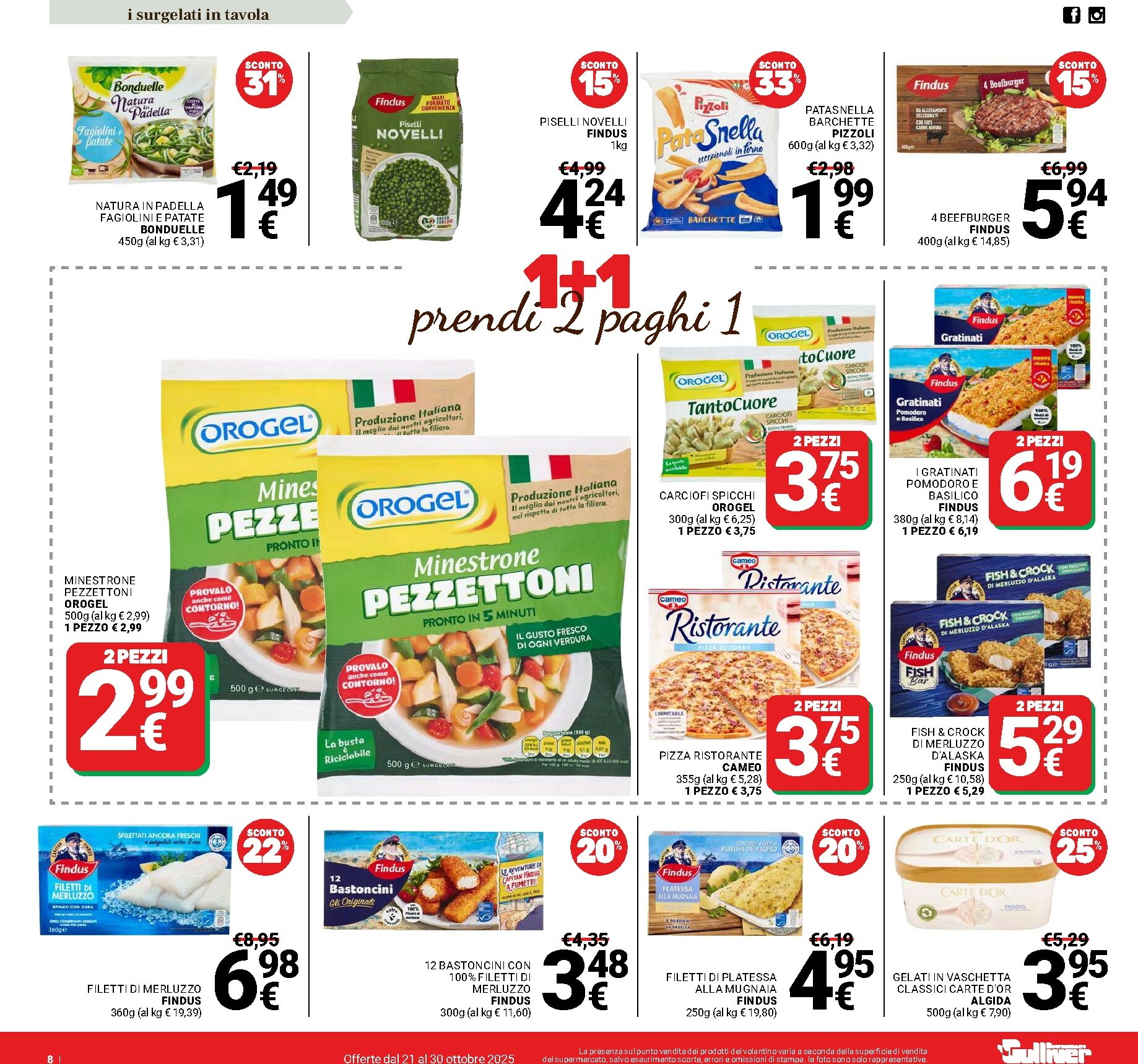 gulliver - Volantino Gulliver - 1+1 valido dal 21/10 al 30/10 - page: 8