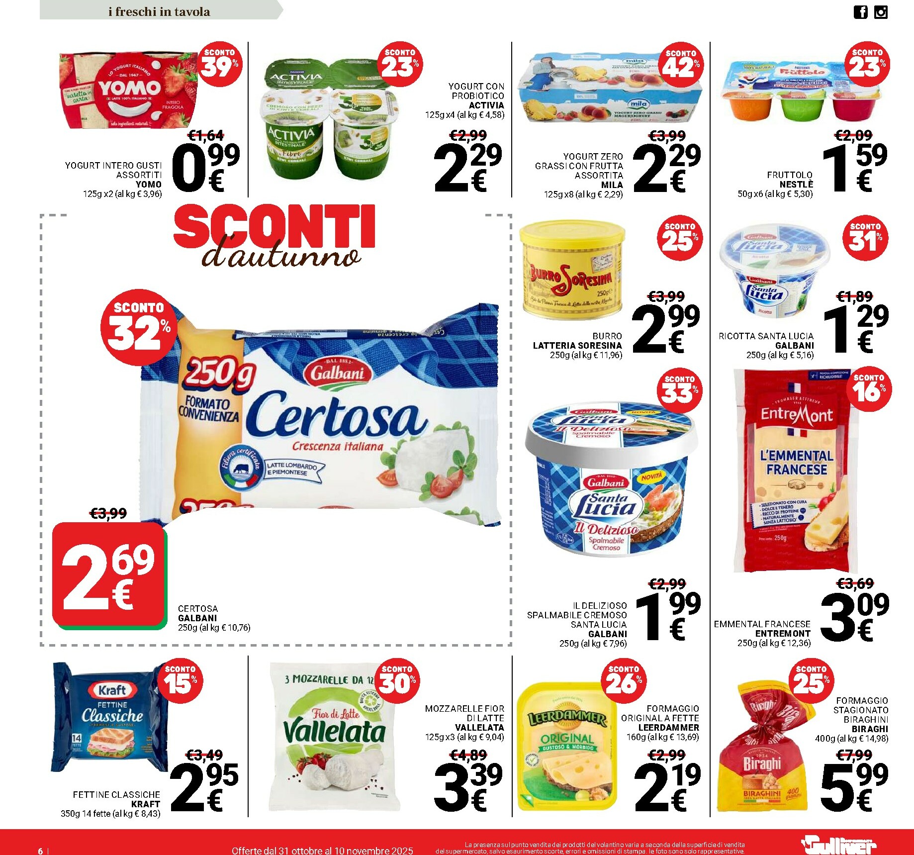 gulliver - Volantino Gulliver - Sconti d'autunno valido dal 31/10 al 10/11 - page: 6