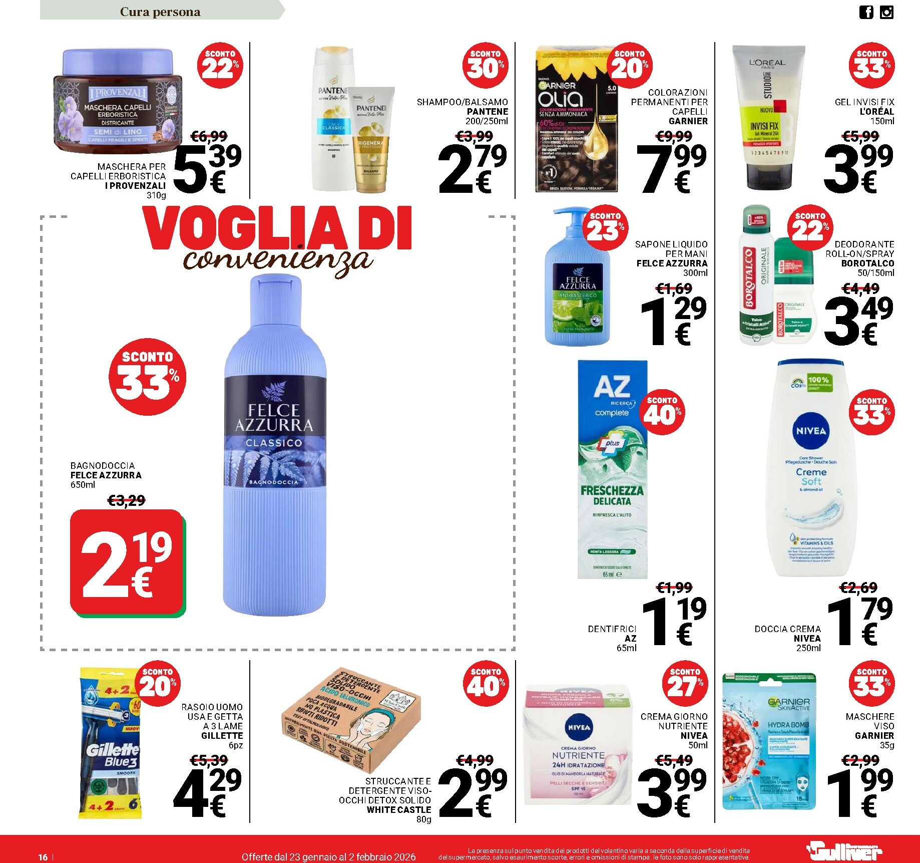 gulliver - Volantino Gulliver valido dal 23/01 al 02/02 - page: 16