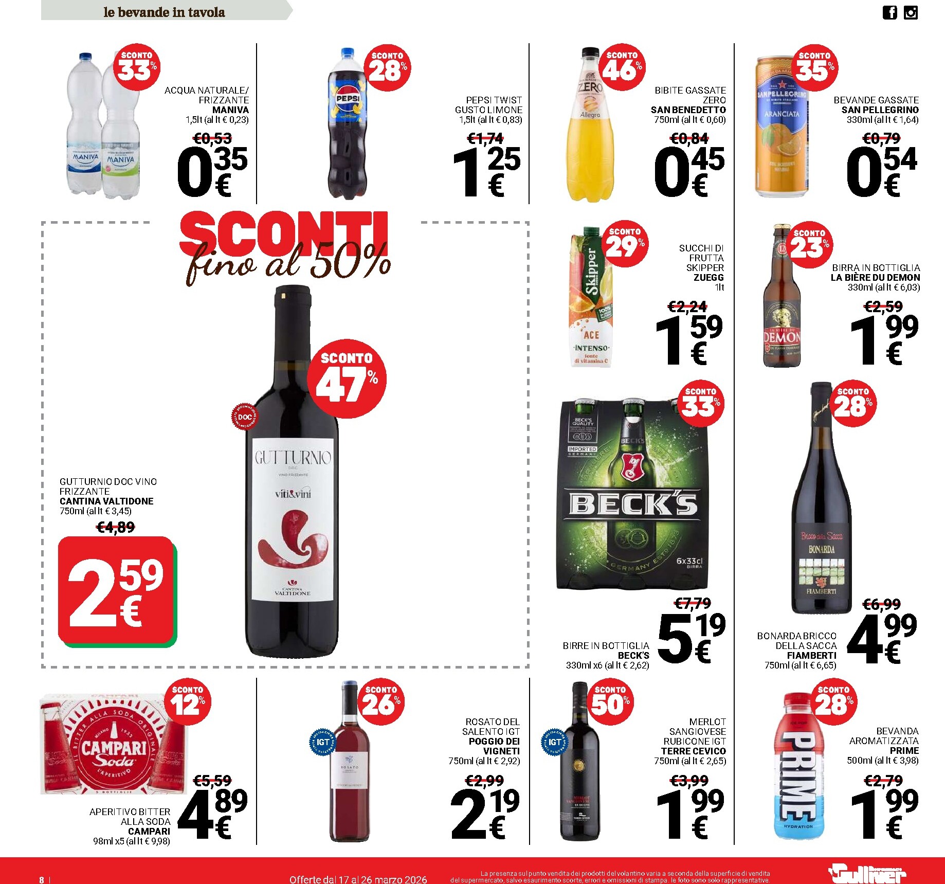 gulliver - Volantino Gulliver - Sconti fino al 50% valido dal 17/03/2026 al 26/03/2026 - page: 8