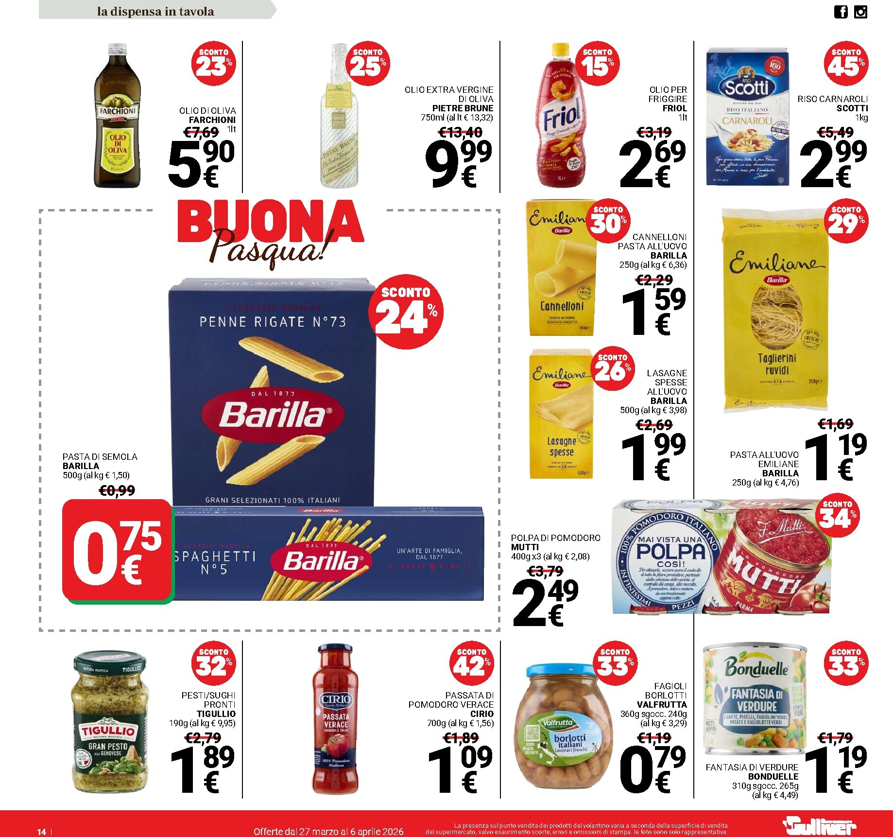gulliver - Volantino Gulliver - Buona Pasqua valido dal 27/03/2026 al 06/04/2026 - page: 14