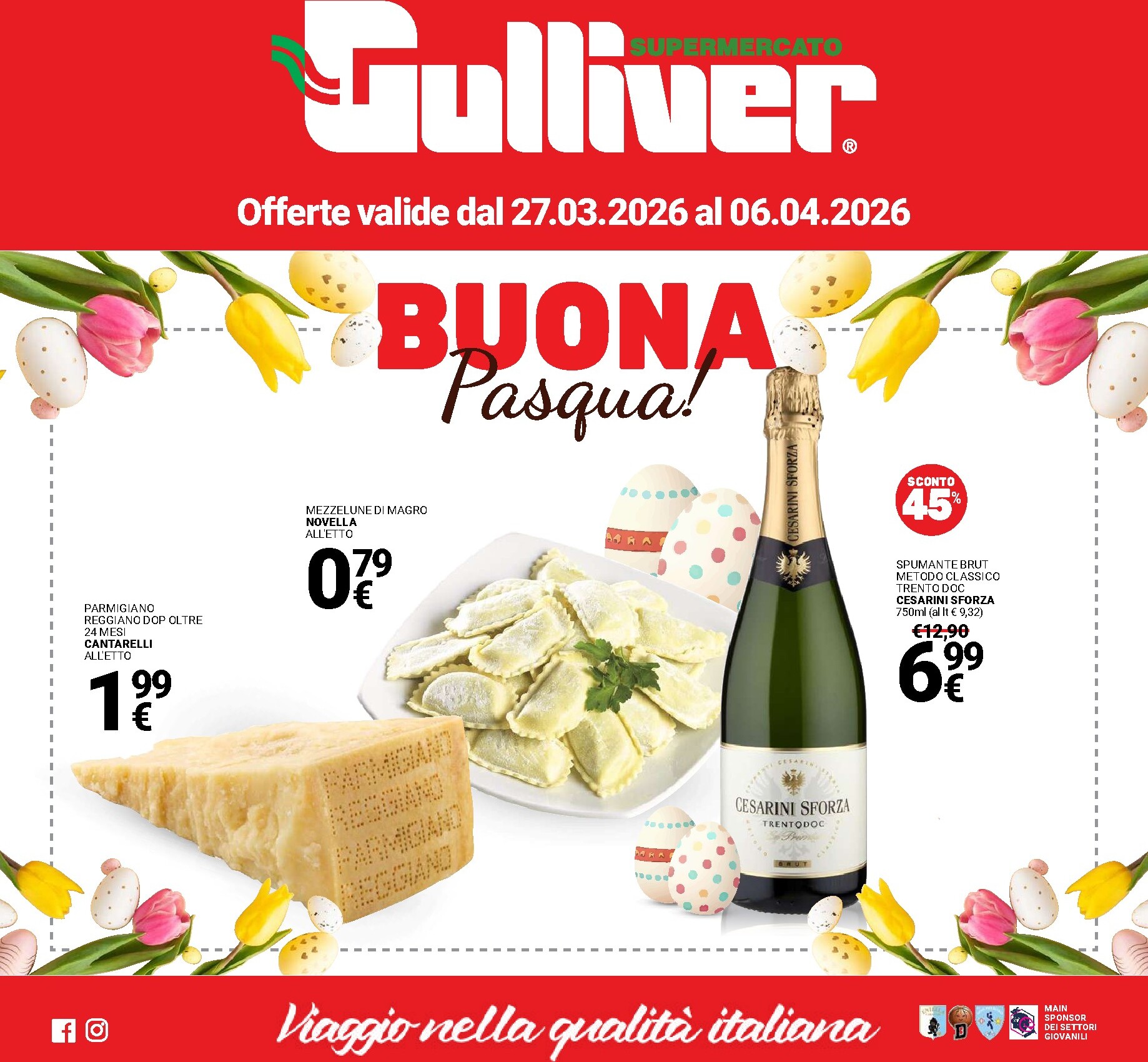 gulliver - Volantino Gulliver - Buona Pasqua valido dal 27/03/2026 al 06/04/2026