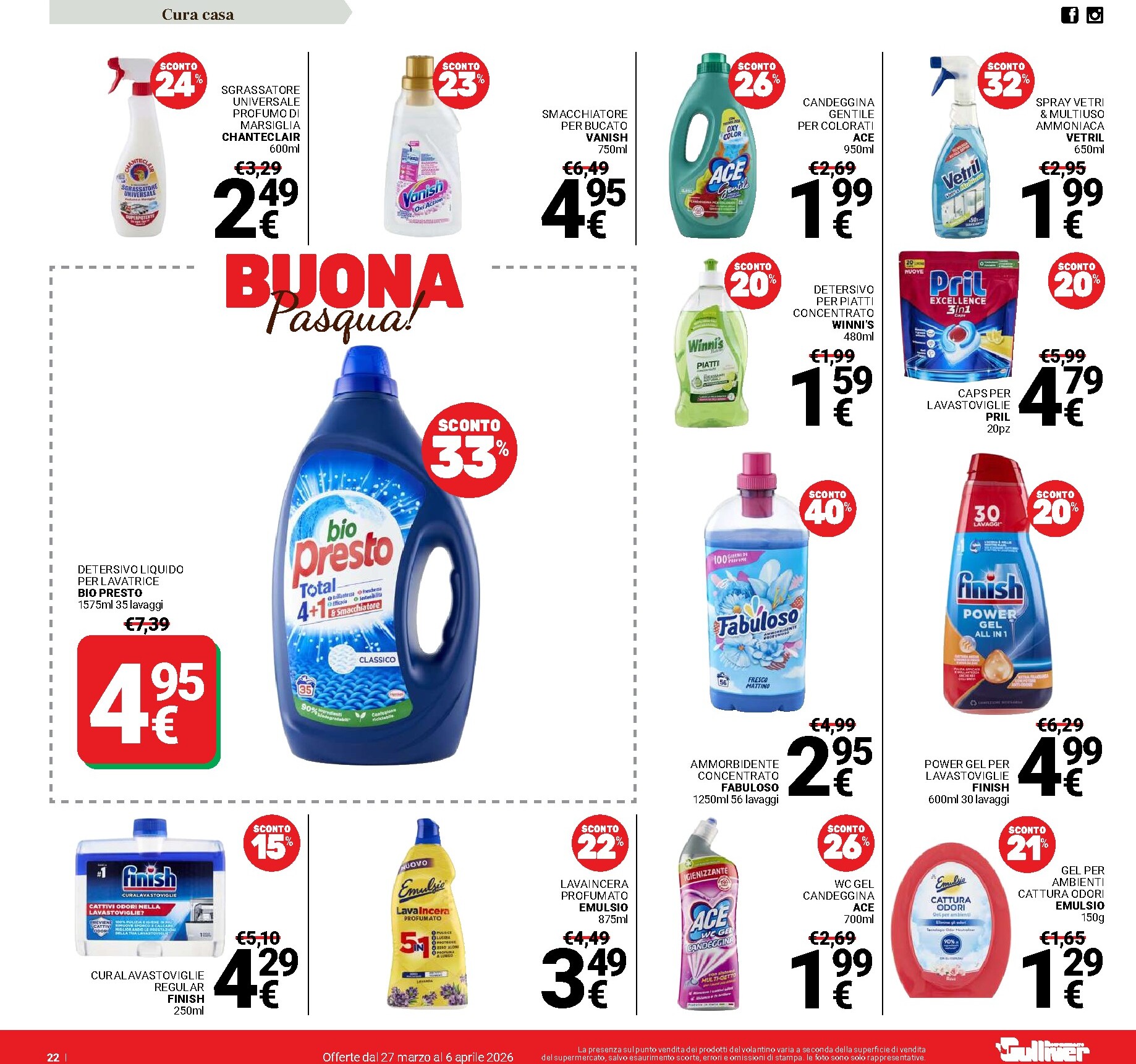 gulliver - Volantino Gulliver - Buona Pasqua valido dal 27/03/2026 al 06/04/2026 - page: 22
