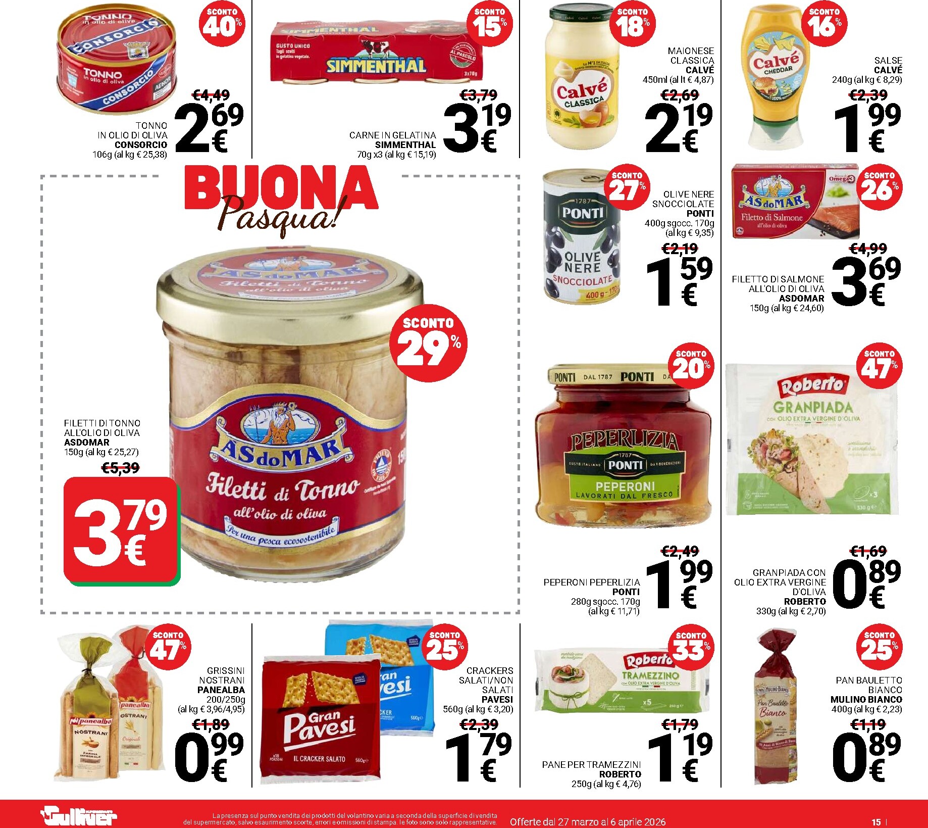 gulliver - Volantino Gulliver - Buona Pasqua valido dal 27/03/2026 al 06/04/2026 - page: 15