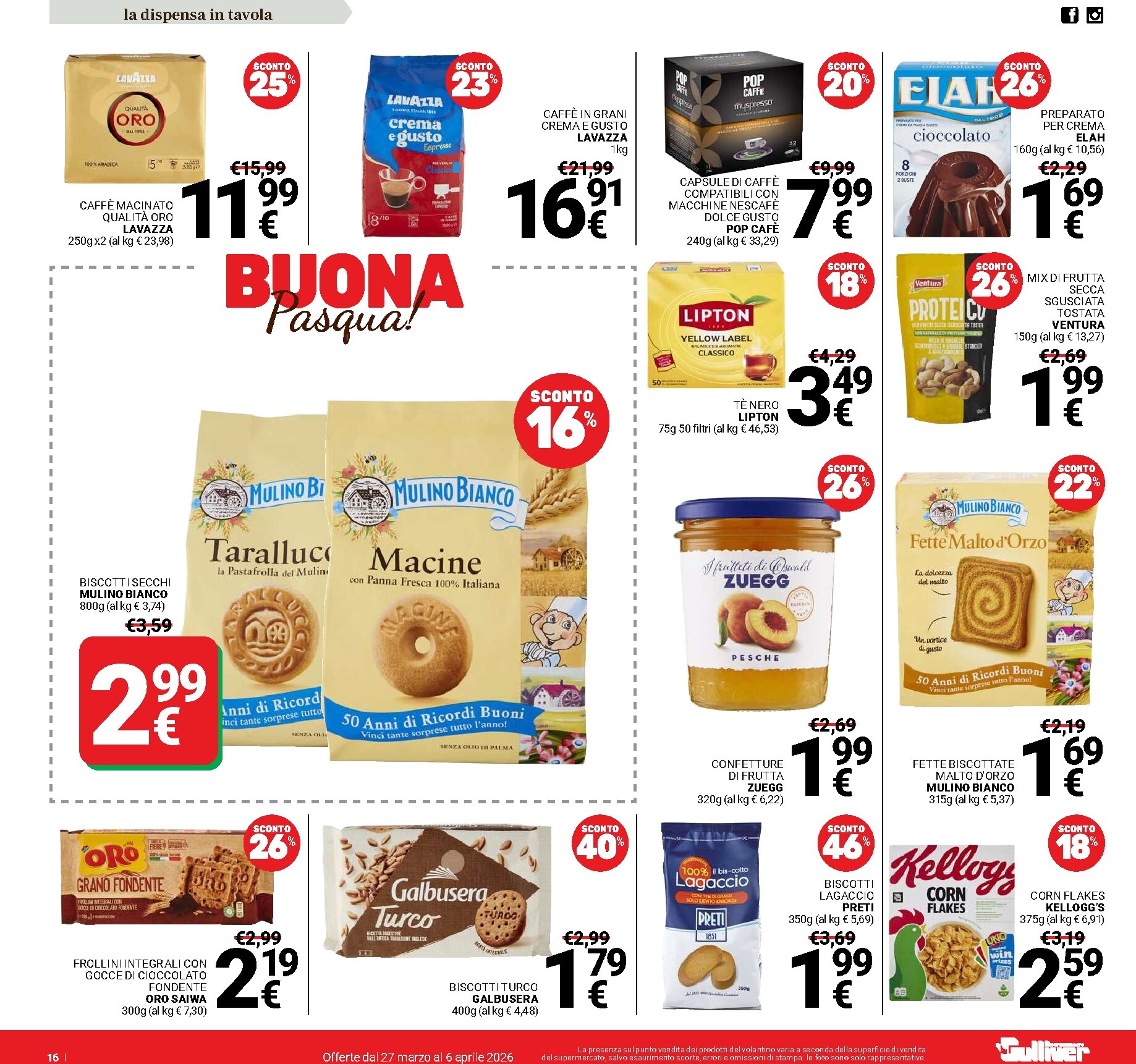 gulliver - Volantino Gulliver - Buona Pasqua valido dal 27/03/2026 al 06/04/2026 - page: 16