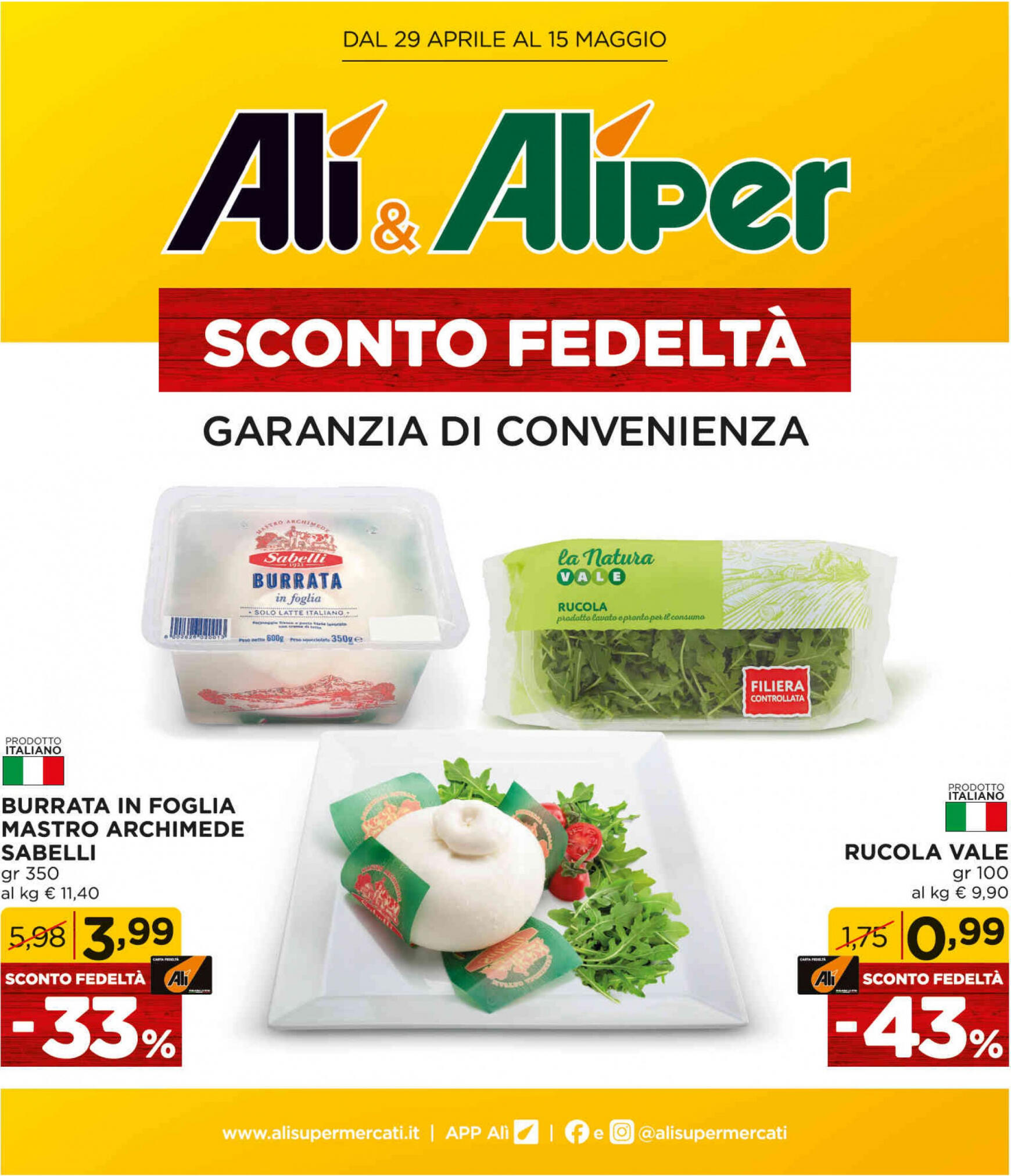 ali-aliper - Nuovo volantino Ali - Aliper - Prezzi bassi 29.04. - 15.05.