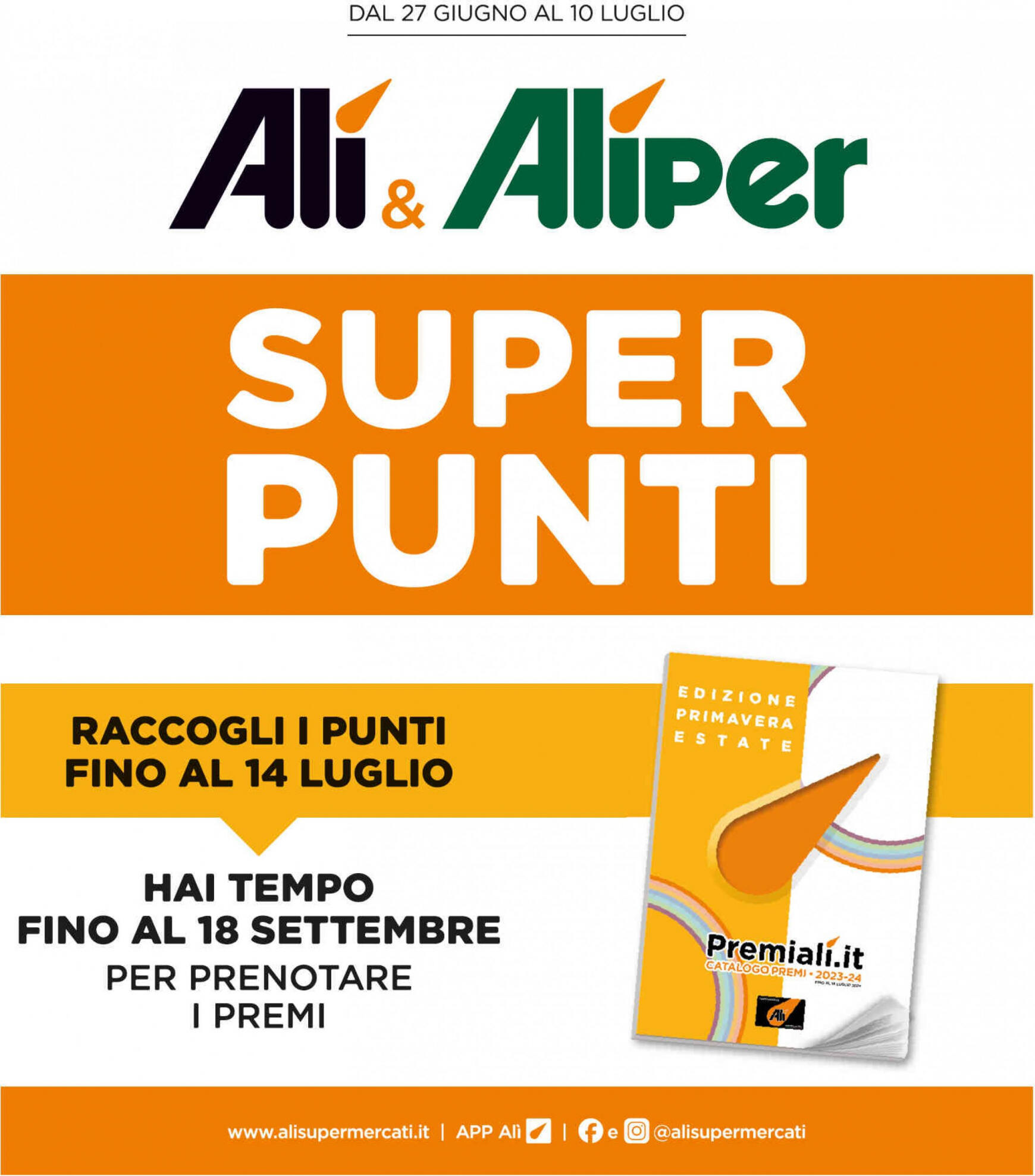 ali-aliper - Nuovo volantino Ali - Aliper - Super punti 27.06. - 10.07.