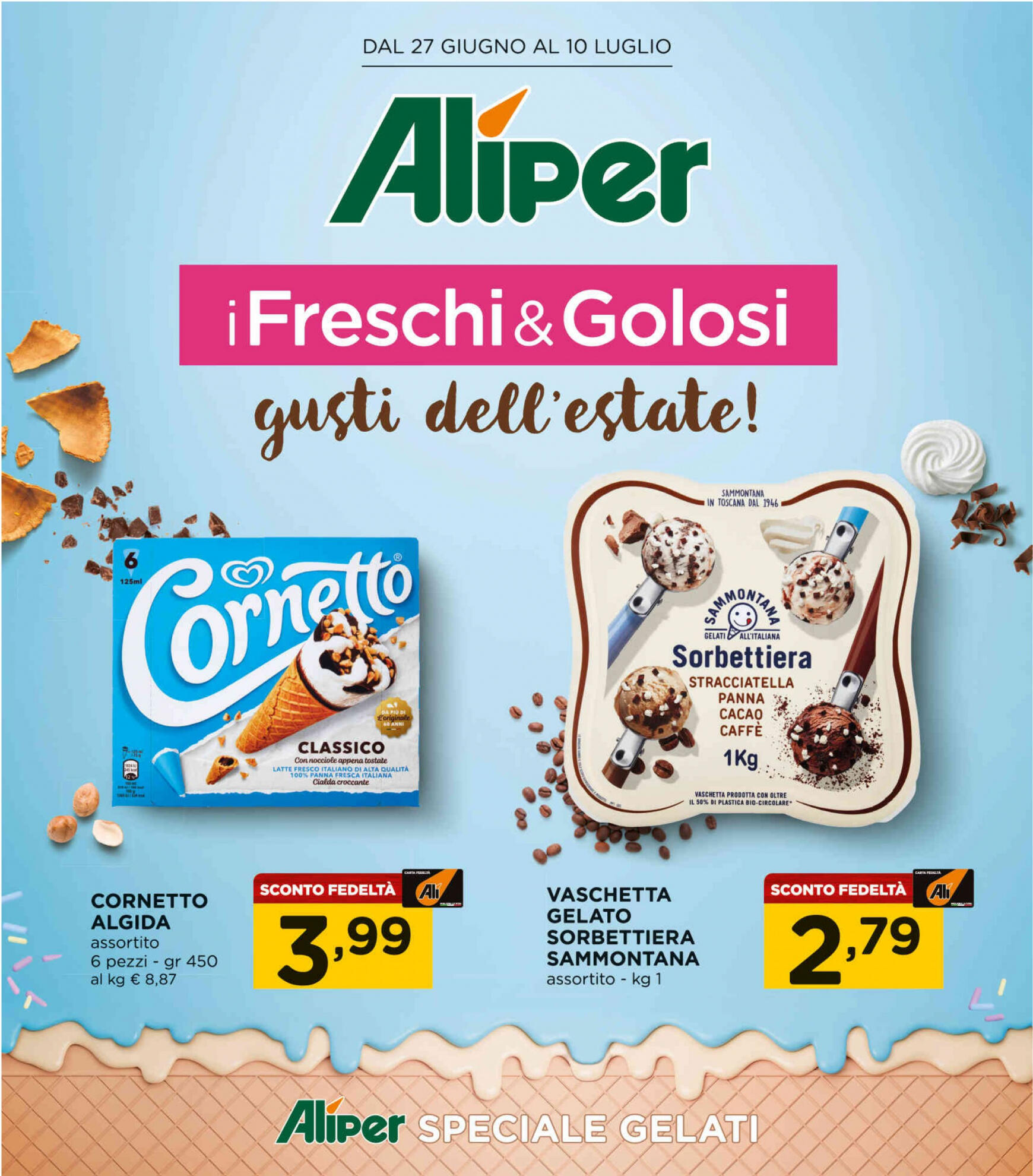 ali-aliper - Nuovo volantino Aliper - Speciale gelati 27.06. - 10.07.