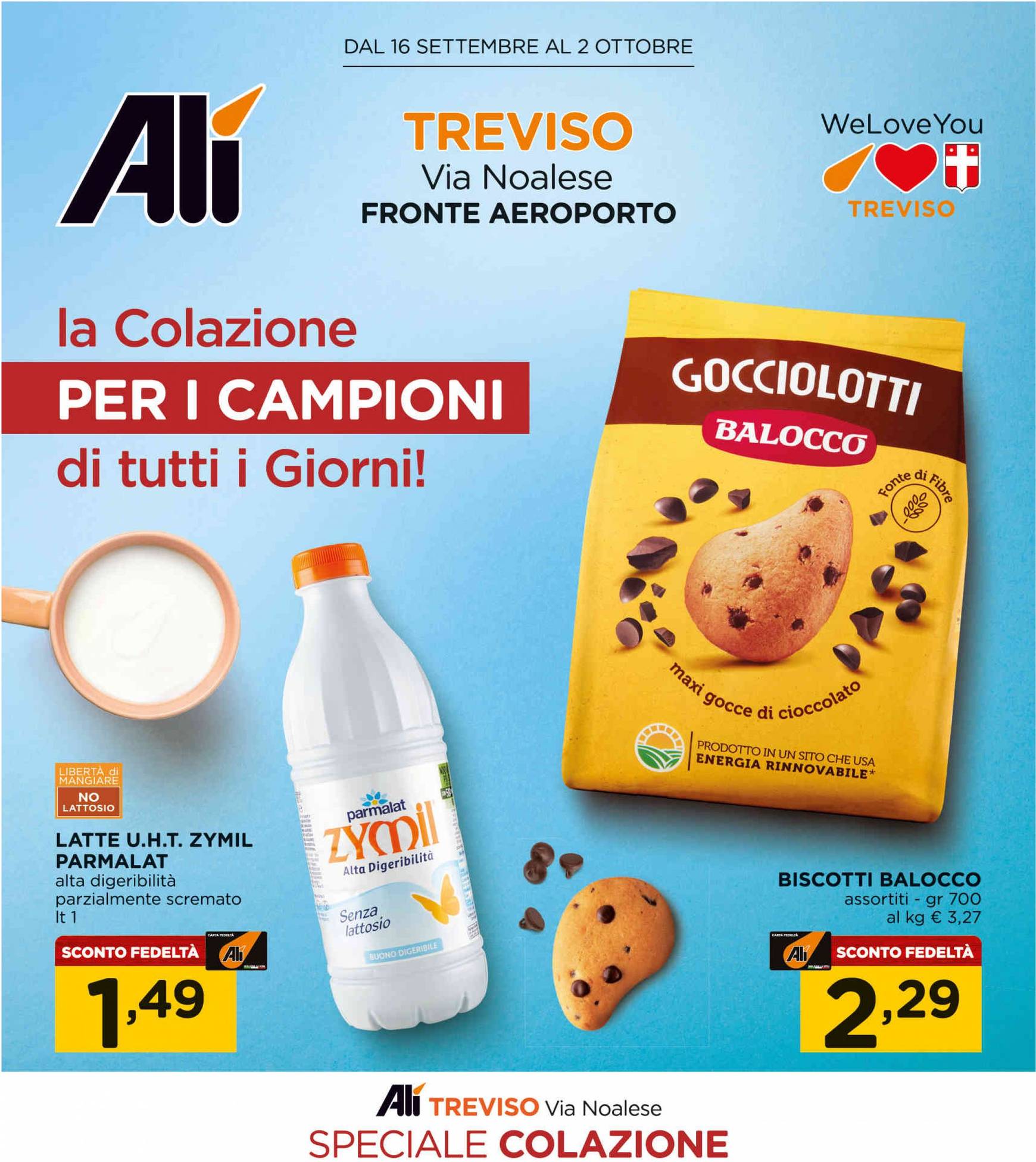 ali-aliper - Nuovo volantino Ali - Speciale colazione 16.09. - 02.10.