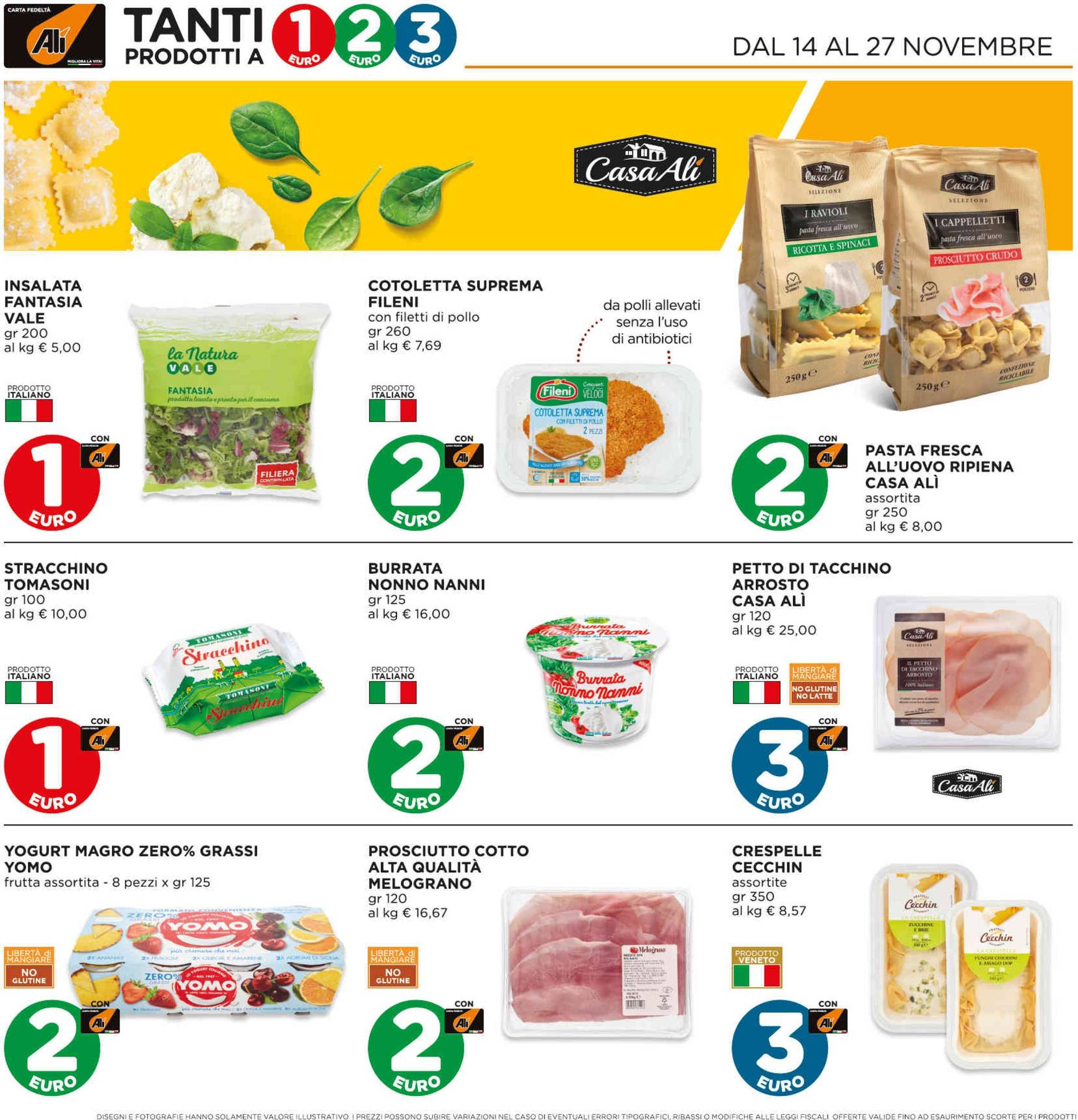 ali-aliper - Volantino Ali - Aliper - Prezzi 1,2,3€ valido dal 14.11. al 27.11. - page: 2