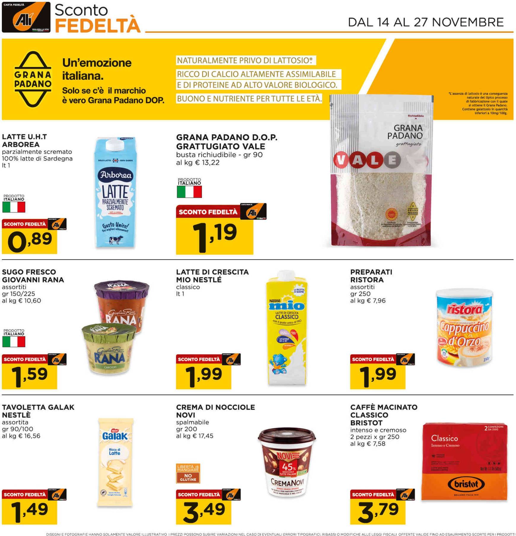 ali-aliper - Volantino Ali - Aliper - Prezzi 1,2,3€ valido dal 14.11. al 27.11. - page: 14