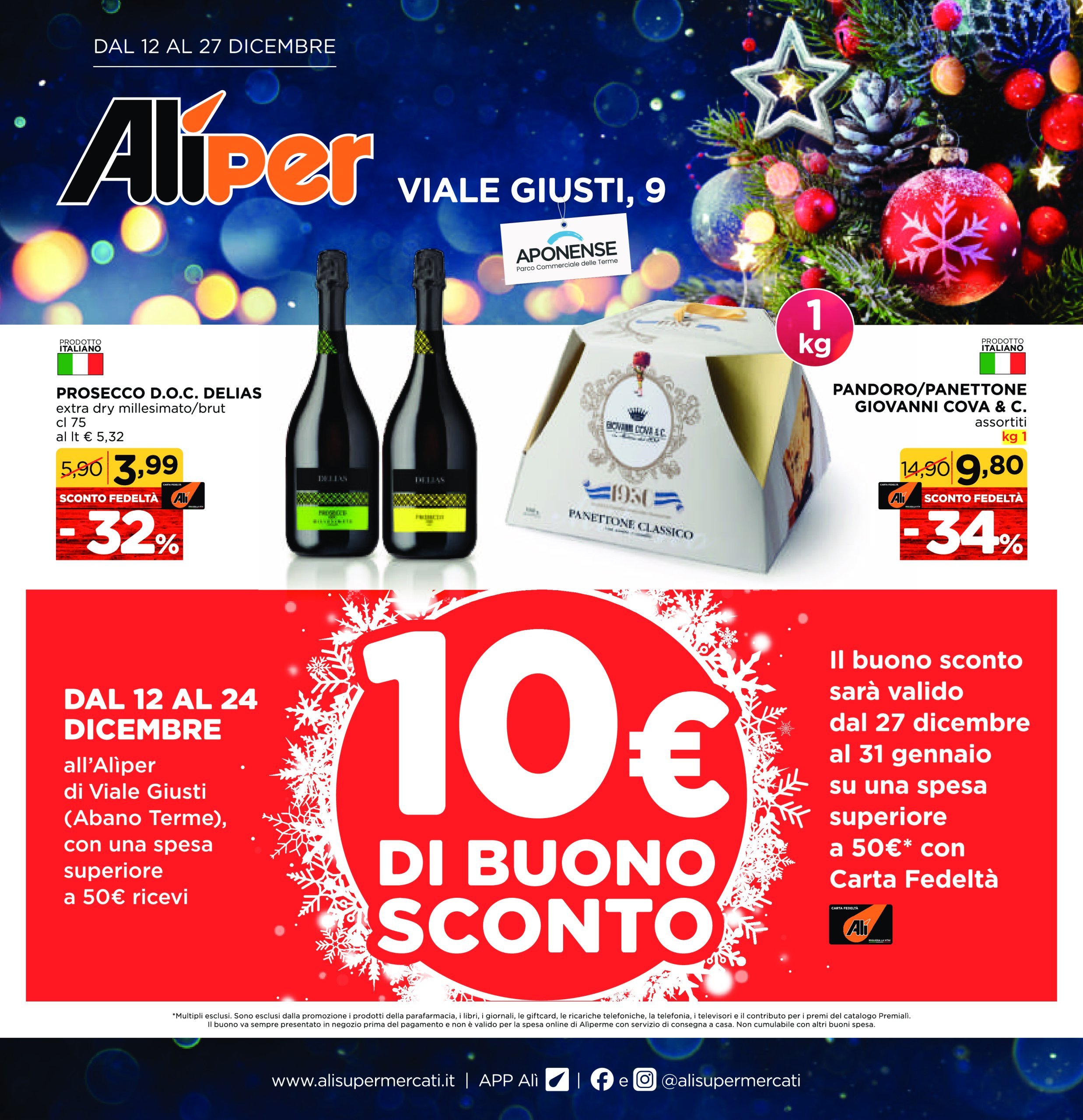 ali-aliper - Volantino Aliper - Viale Giusti valido dal 12/12 al 27/12