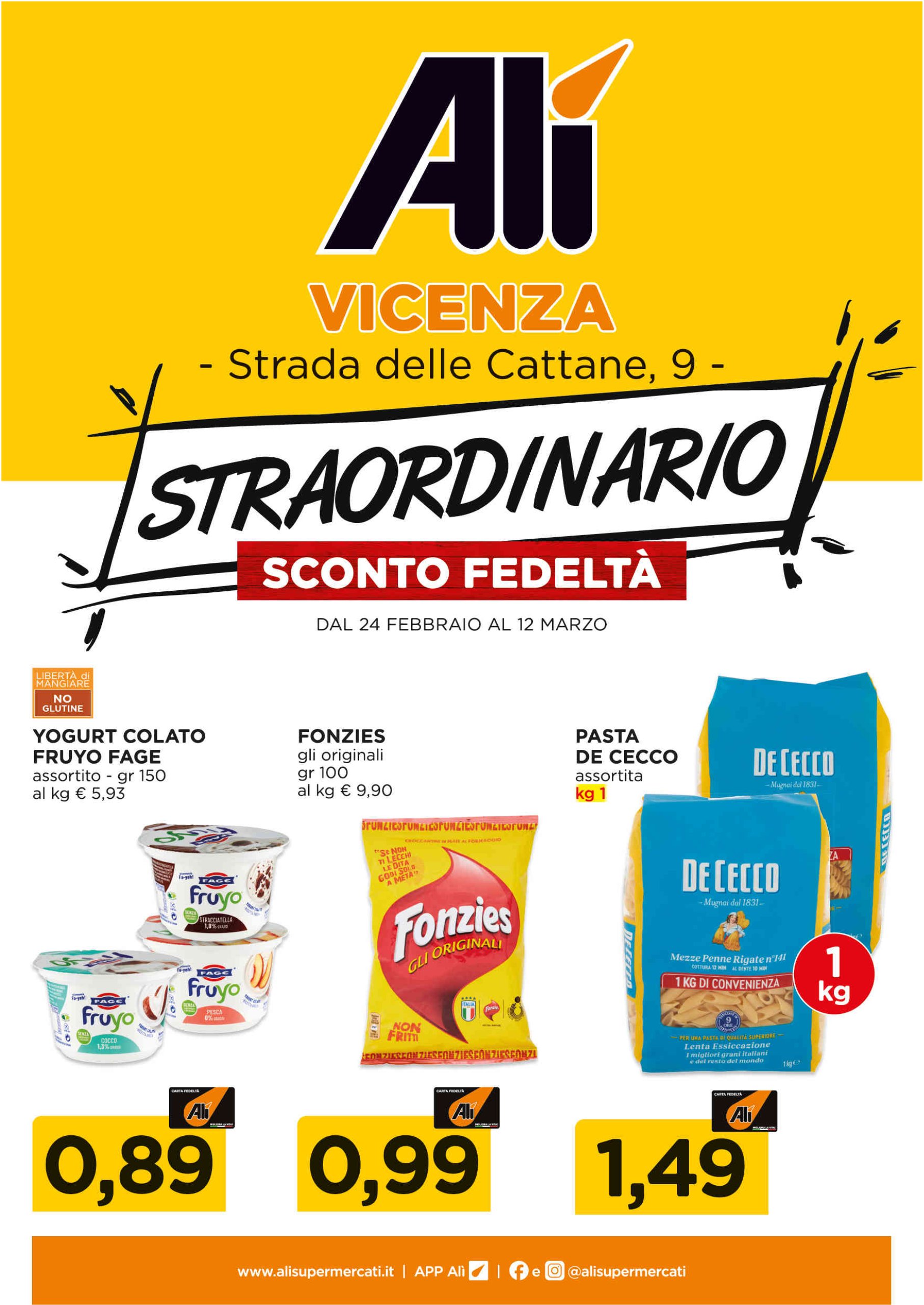 ali-aliper - Volantino Ali - Straordinario Sconto Fedeltà valido dal 24/02 al 12/03