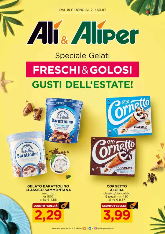 ali-aliper - Volantino Ali - Aliper - Speciale Gelati valido dal 19/06 al 02/07