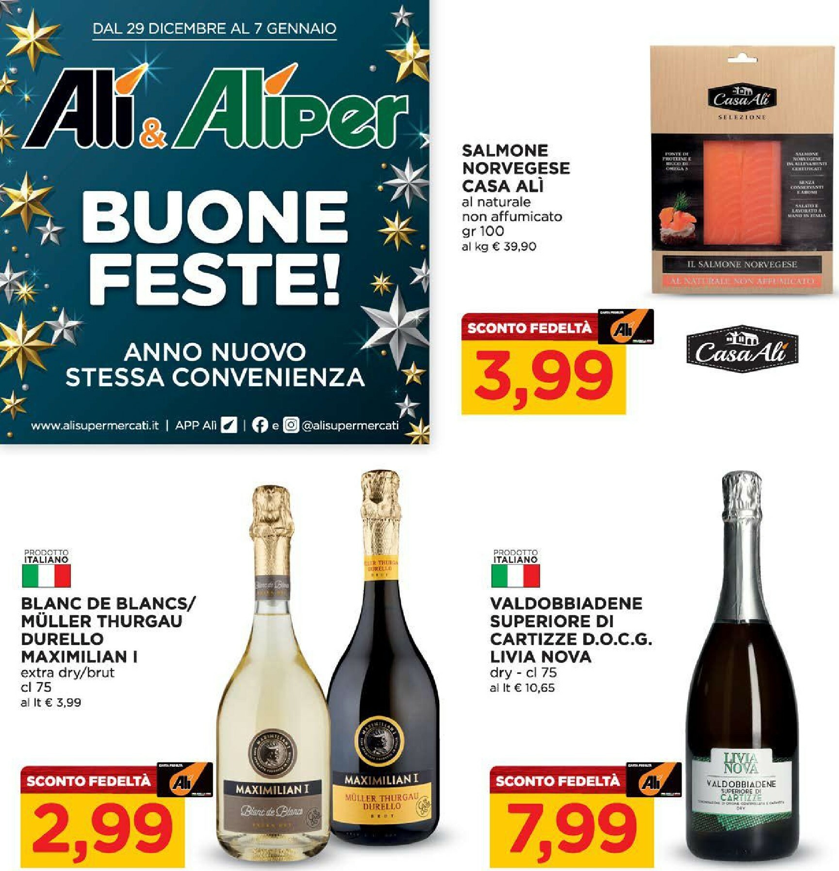ali-aliper - Volantino Ali - Aliper valido dal 29/12 al 07/01 - page: 1
