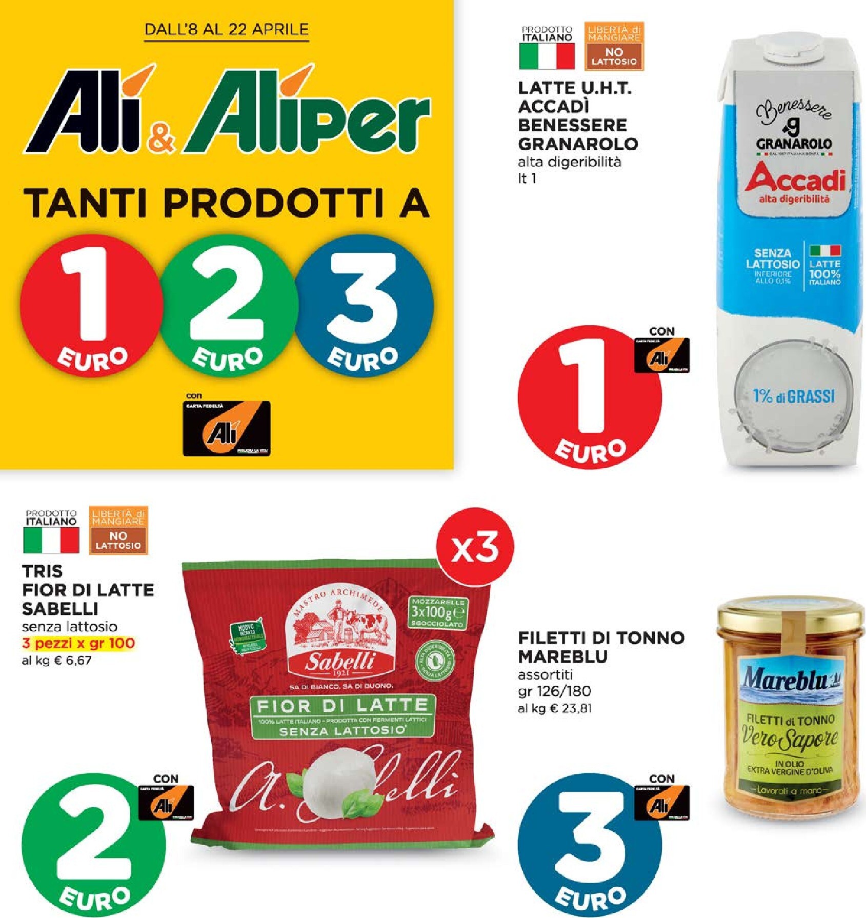ali-aliper - Volantino attuale di Ali - Aliper valido dal mercoledì 08/04/2026 al mercoledì 22/04/2026 - page: 1