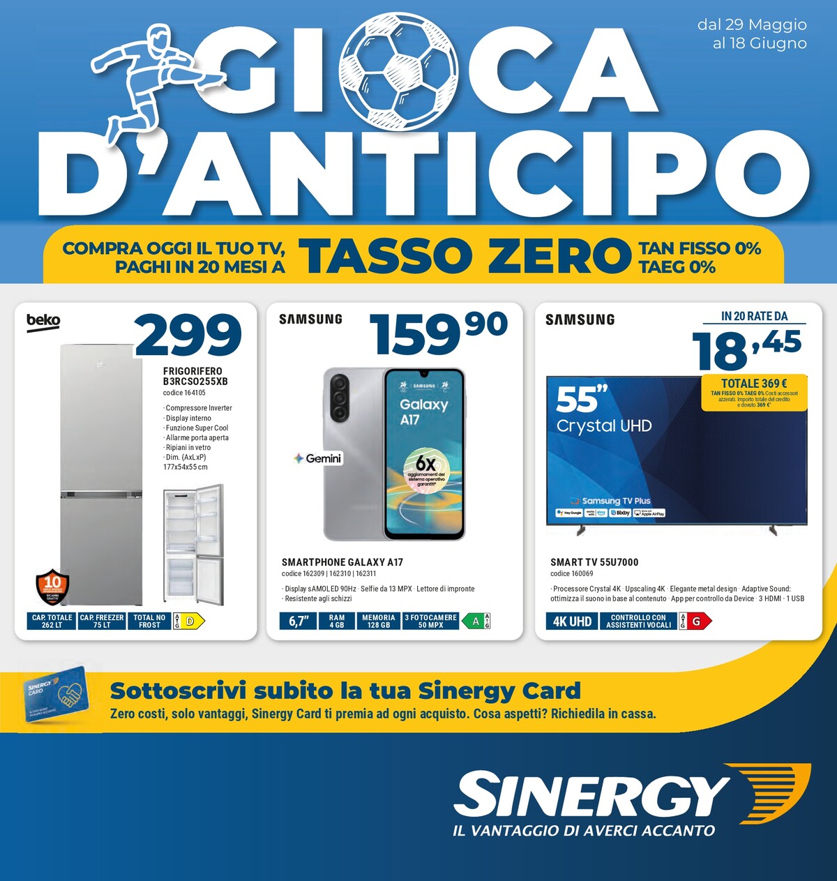 sinergy - Volantino attuale di Sinergy valido dal venerdì 29/05/2026 al giovedì 18/06/2026 - page: 1