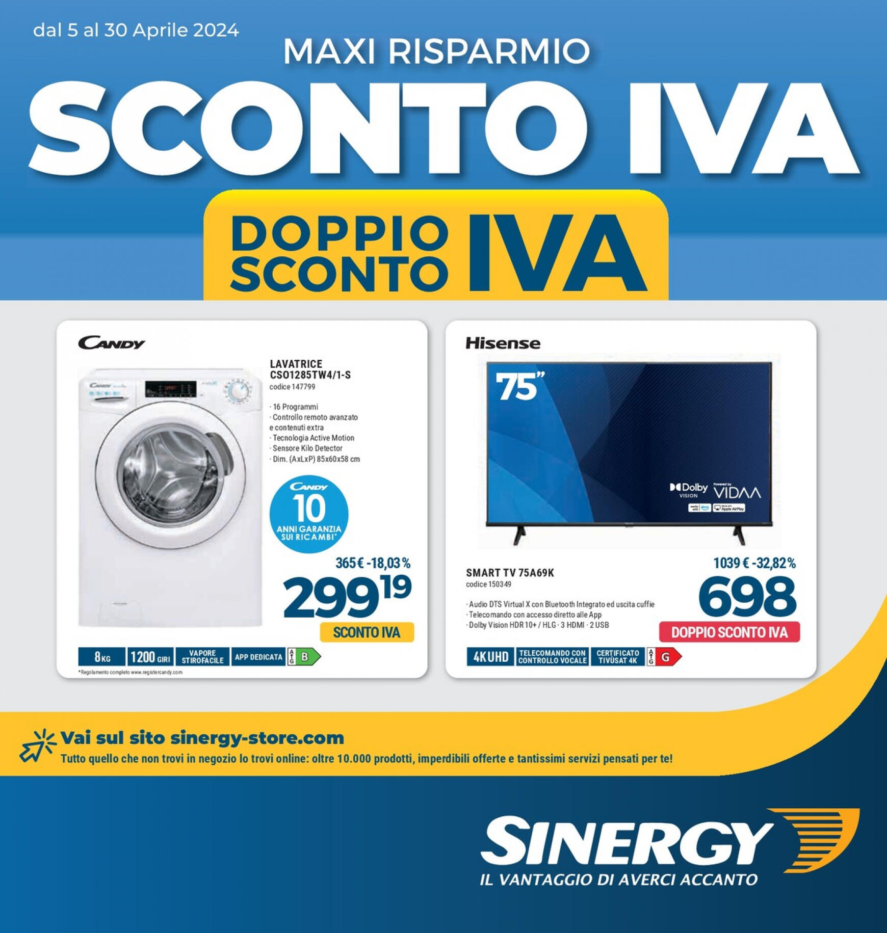 sinergy - Nuovo volantino Sinergy 05.04. - 30.04.