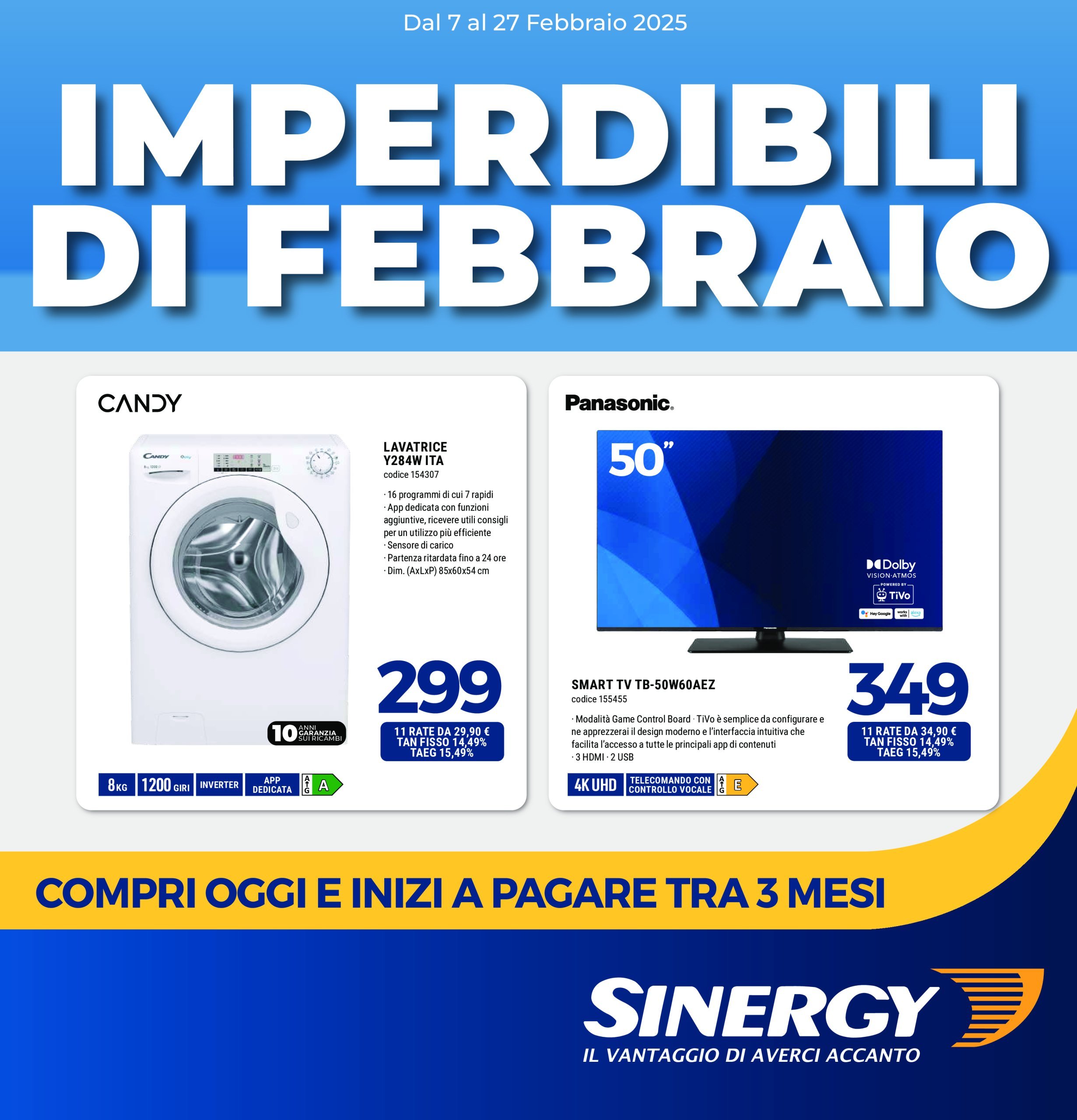 sinergy - Volantino Sinergy valido dal 07/02 al 27/02 - page: 1