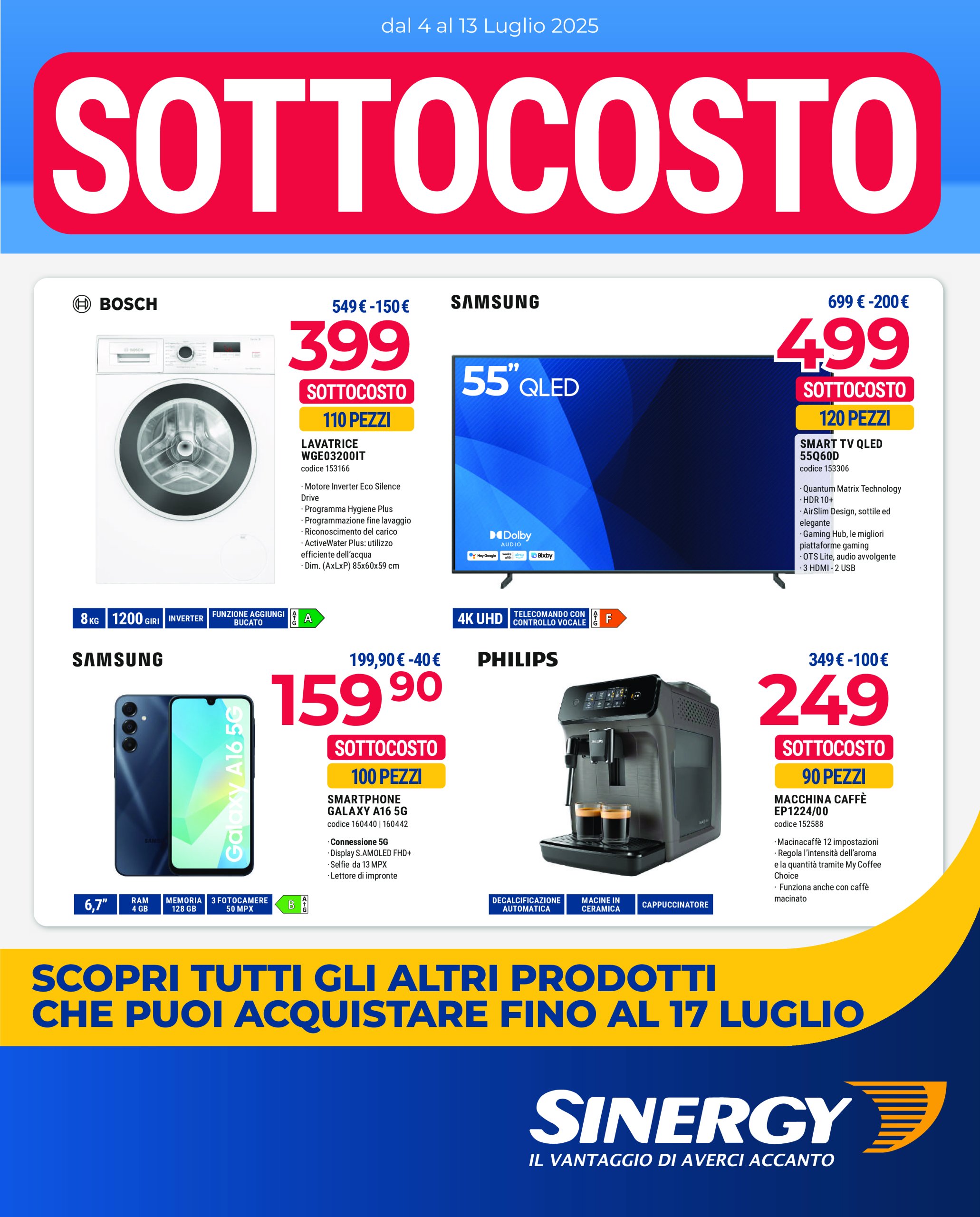 sinergy - Volantino Sinergy valido dal 04/07 al 17/07