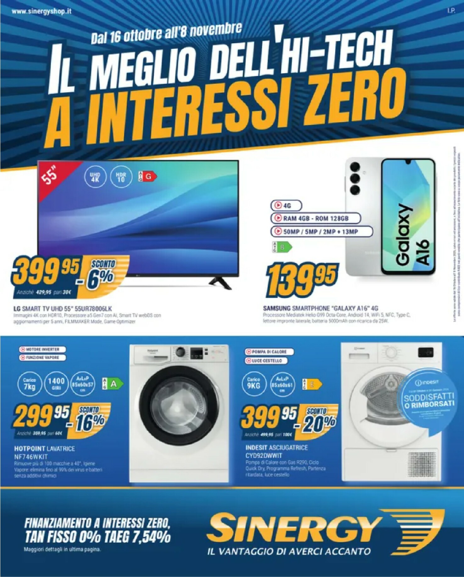 sinergy - Volantino Sinergy valido dal 16/10 al 08/11