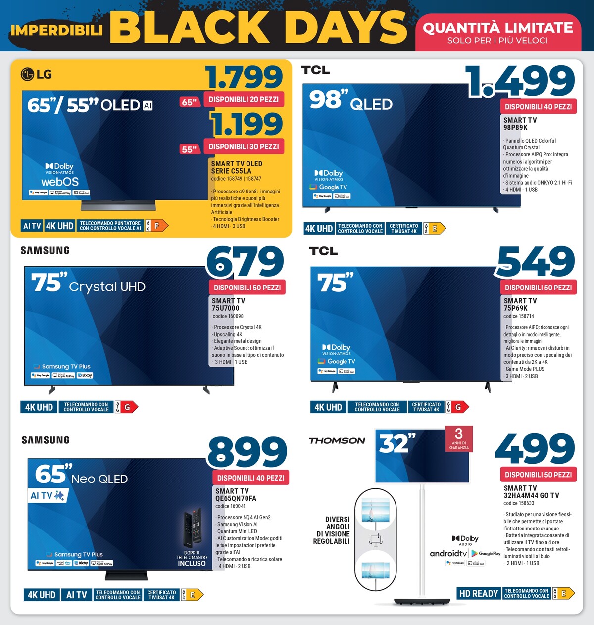 sinergy - Volantino Sinergy - Black Days valido dal 07/11 al 20/11 - page: 3