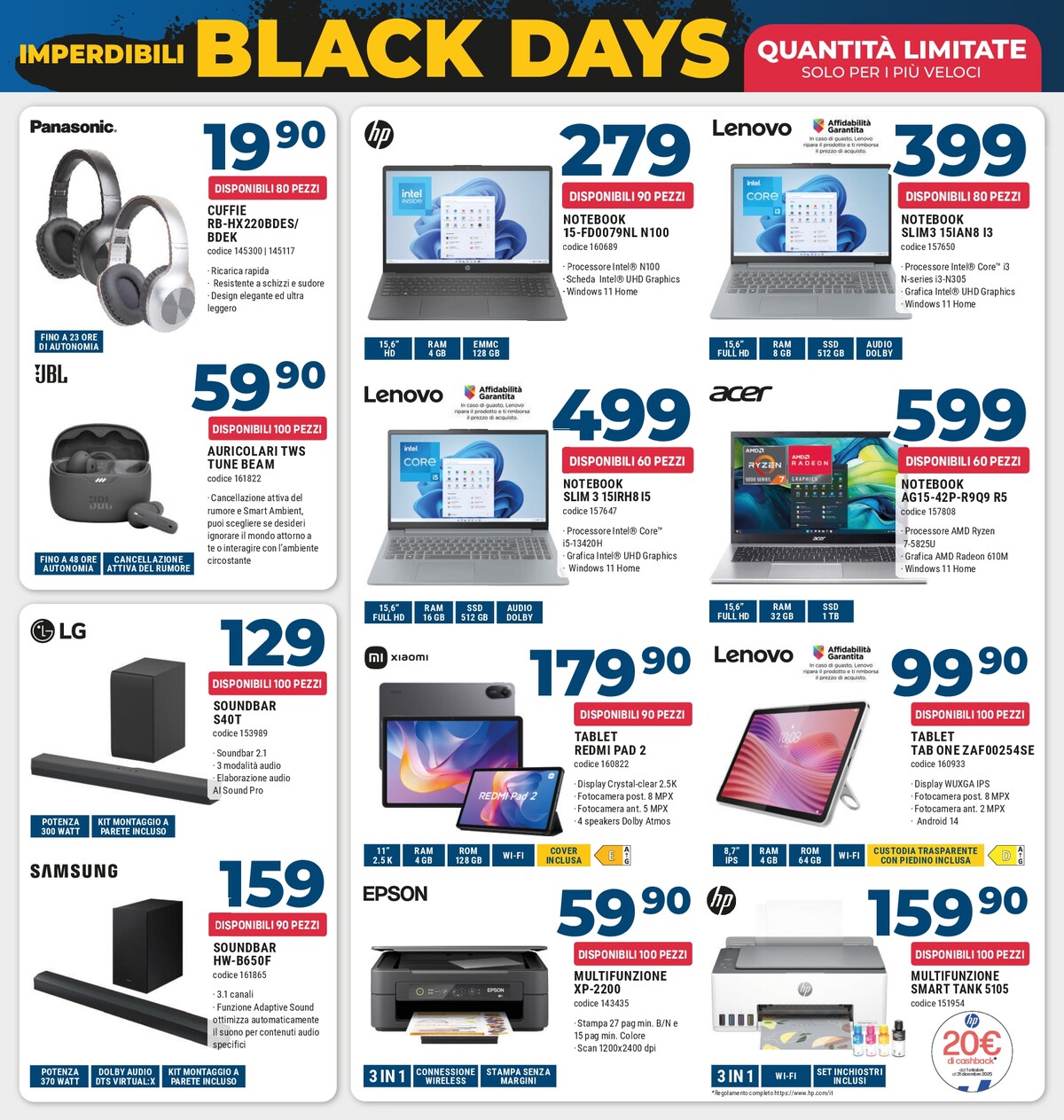 sinergy - Volantino Sinergy - Black Days valido dal 07/11 al 20/11 - page: 4