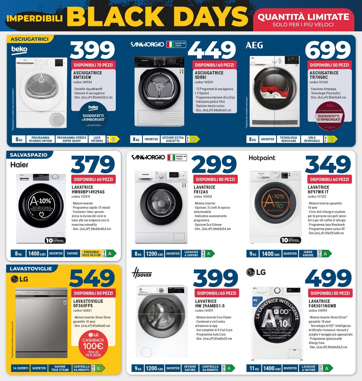 sinergy - Volantino Sinergy - Black Days valido dal 07/11 al 20/11 - page: 7