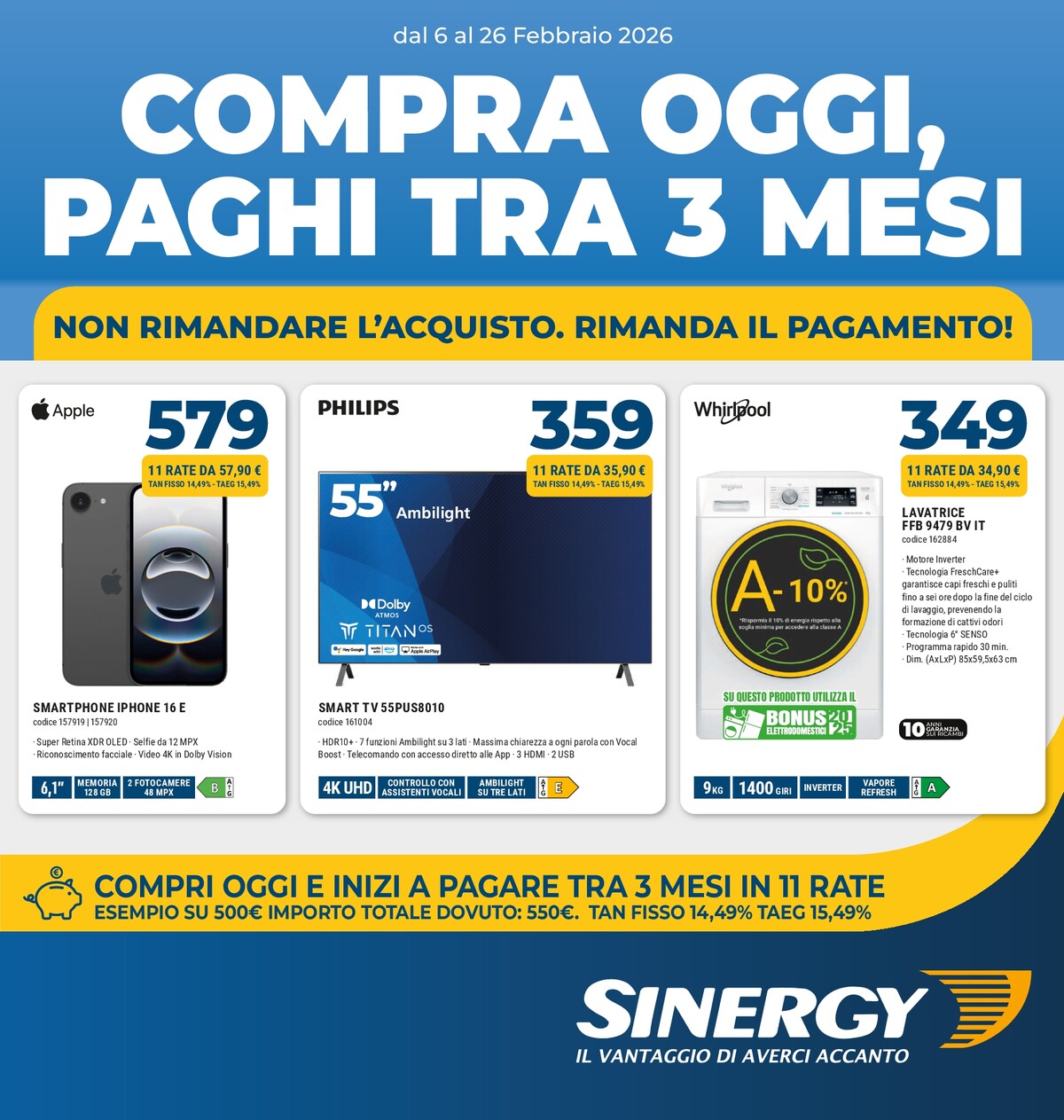 sinergy - Volantino Sinergy valido dal 06/02/2026 al 26/02/2026 - page: 1