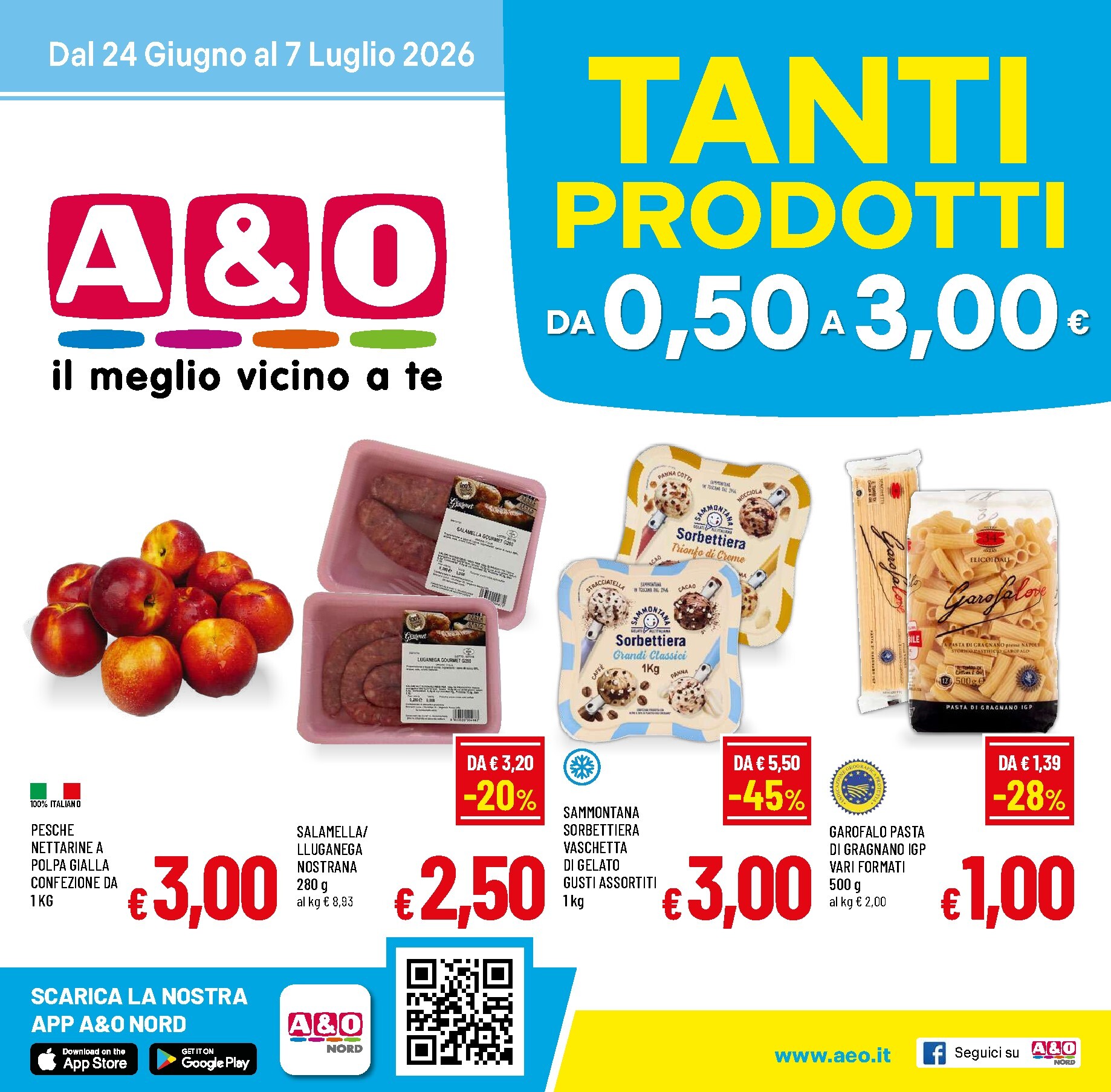 a-o - Volantino attuale di A&O valido dal mercoledì 24/06/2026 al martedì 07/07/2026 - page: 1