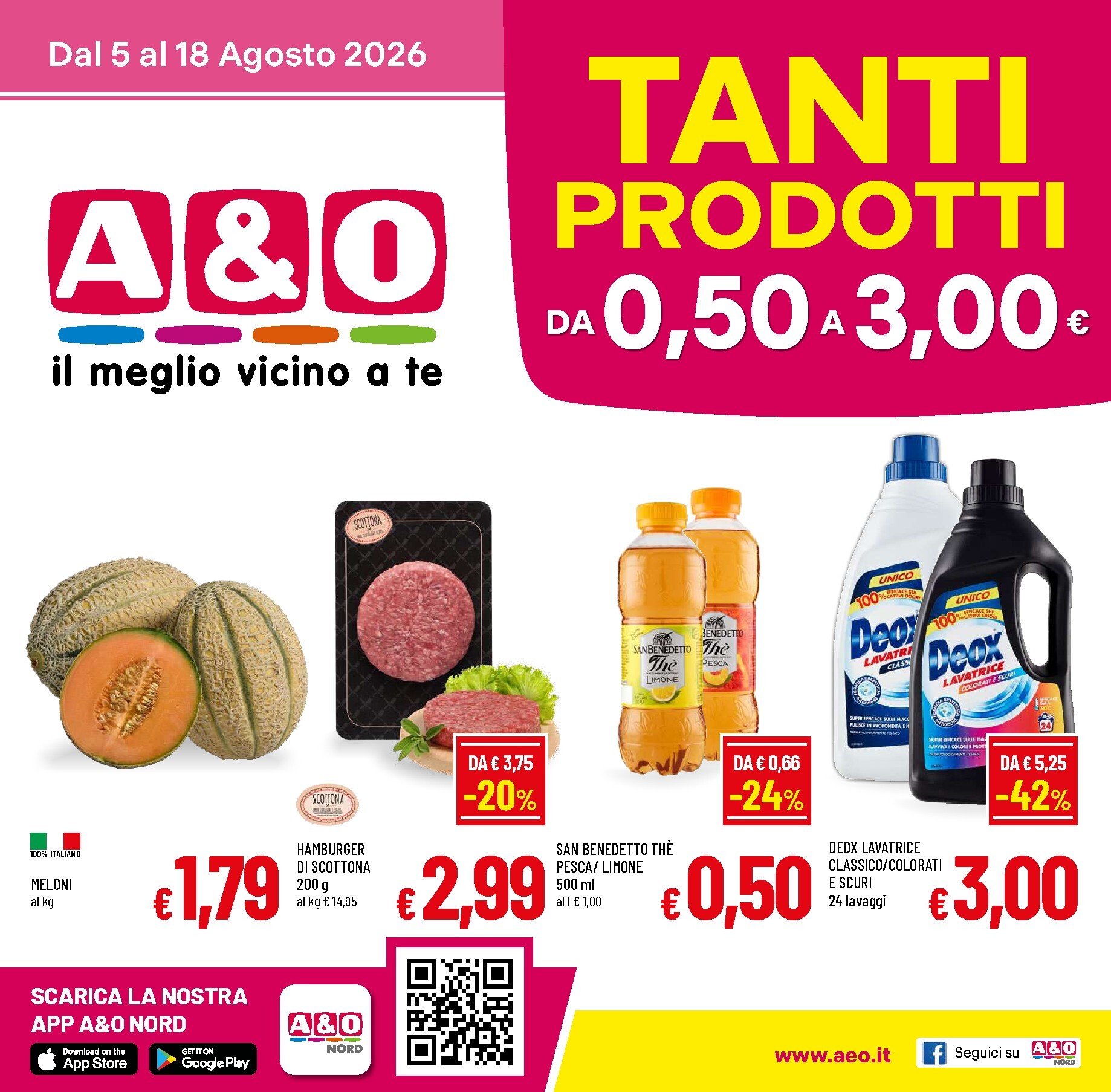 a-o - Volantino attuale di A&O valido dal mercoledì 05/08/2026 al martedì 18/08/2026