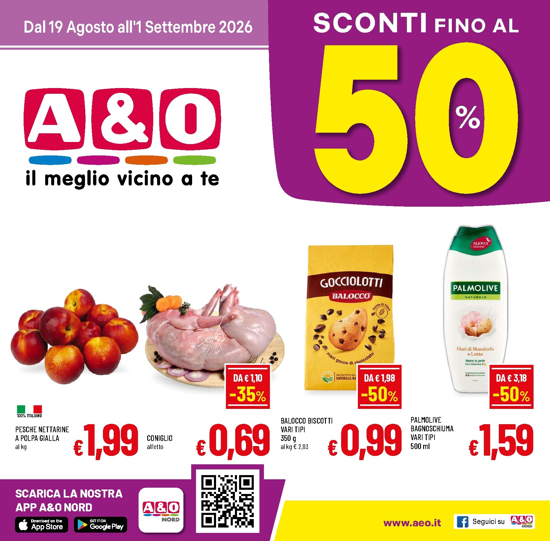 a-o - Volantino attuale di A&O valido dal mercoledì 19/08/2026 al martedì 01/09/2026