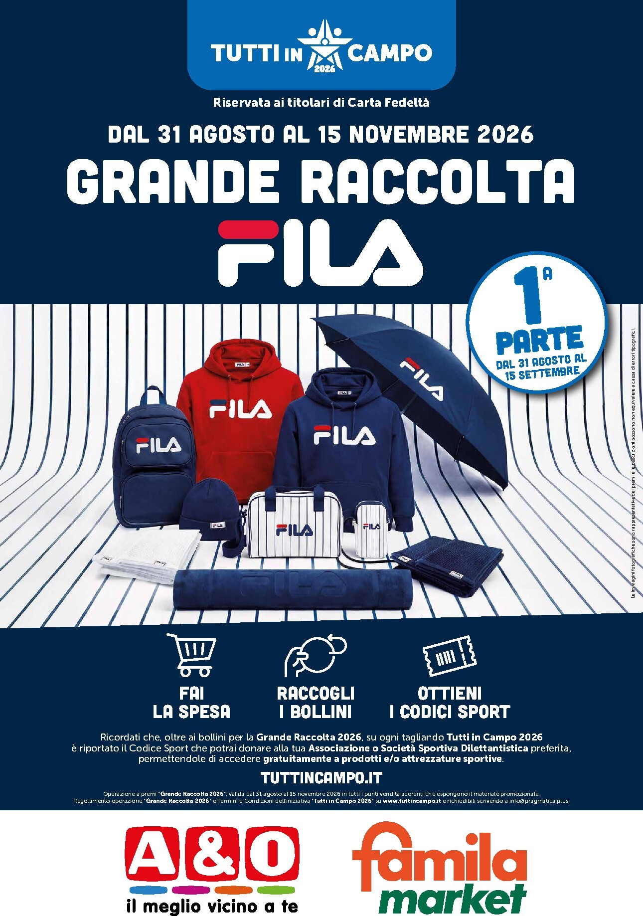 a-o - Volantino attuale di A&O - Prodotti Sponsor - 1° Parte valido dal lunedì 31/08/2026 al martedì 15/09/2026