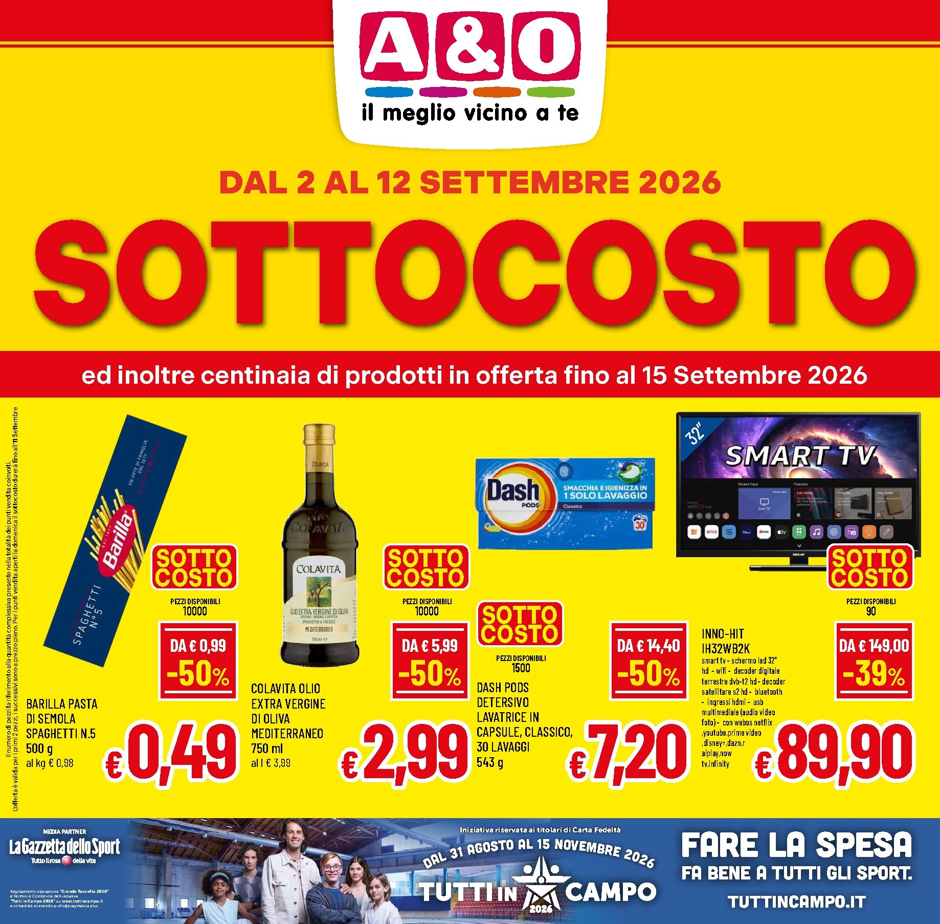 a-o - Volantino attuale di A&O valido dal mercoledì 02/09/2026 al martedì 15/09/2026 - page: 1
